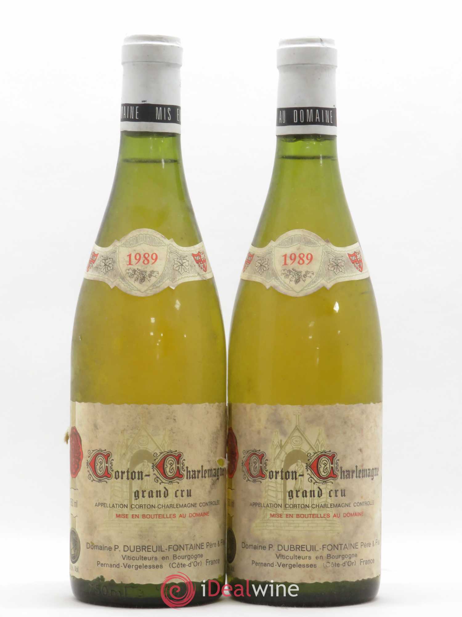 Corton-Charlemagne Grand Cru Dubreuil Fontaine 1989 - Lotto di 2 bottiglie - 0