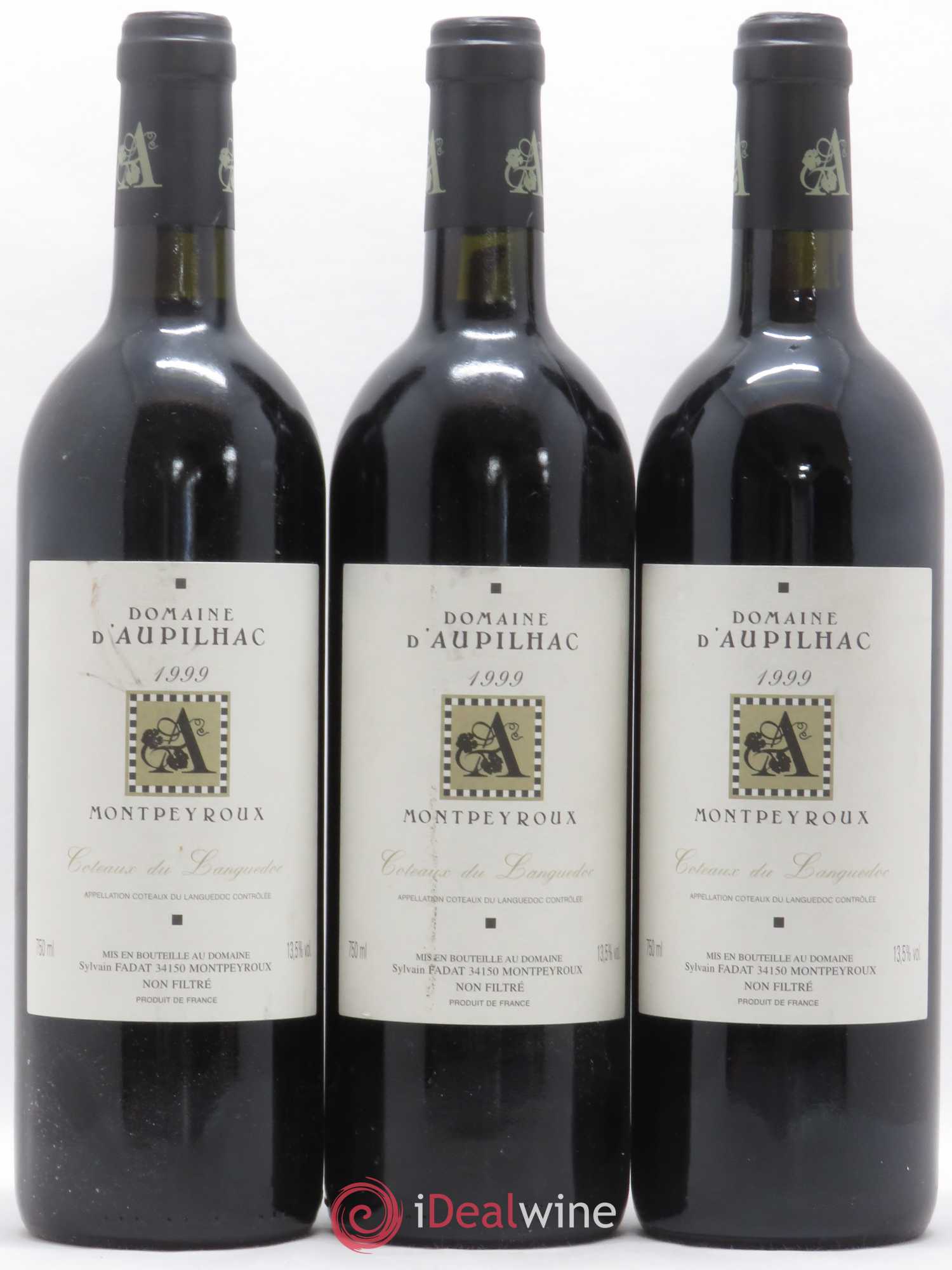 Languedoc Montpeyroux Aupilhac (Domaine d') Sylvain Fadat 1999 - Lot de 6 bouteilles - 2
