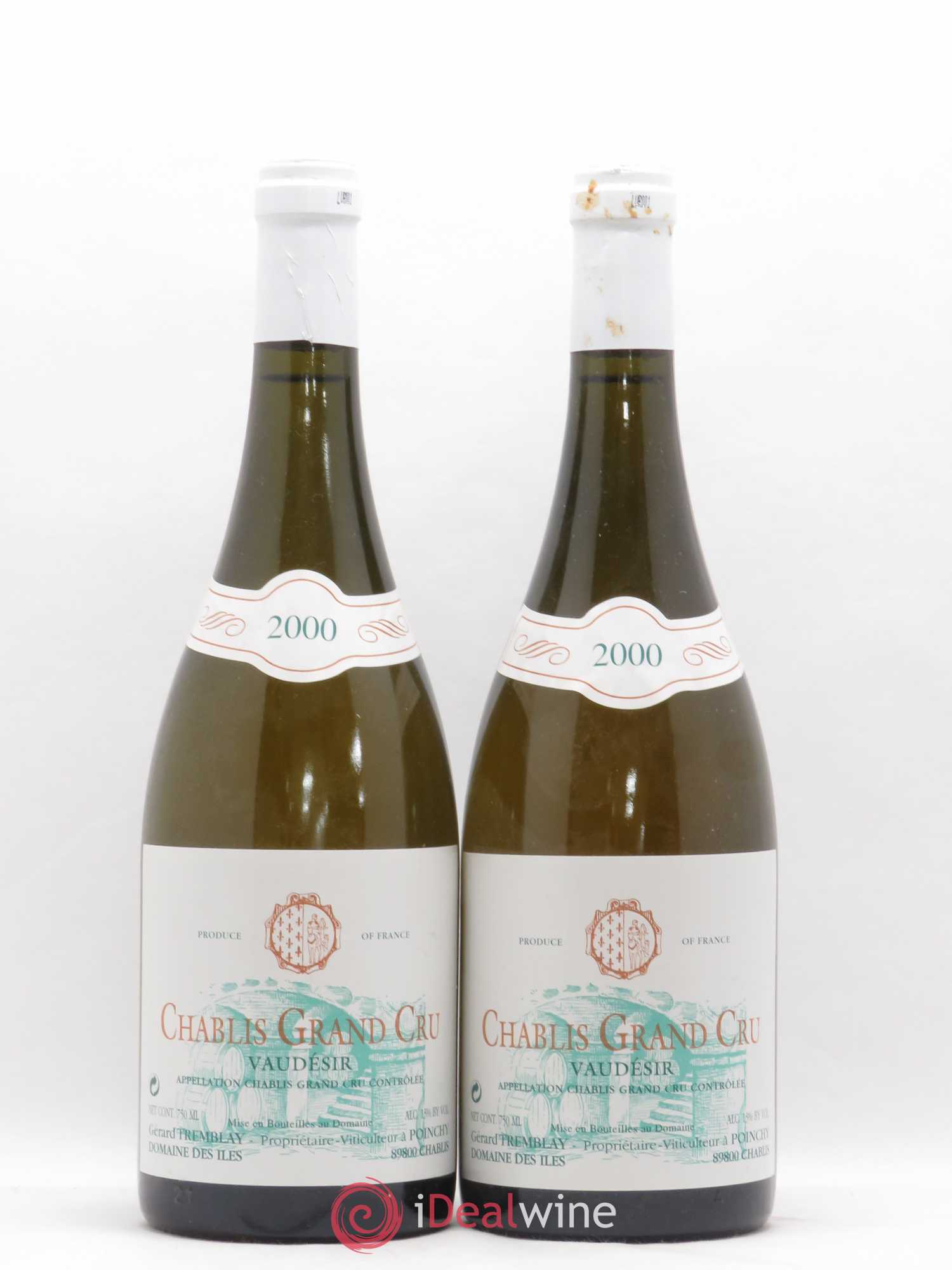 Chablis Grand Cru Vaudésir Gérard Tremblay 2000 - Posten von 2 Flaschen - 0