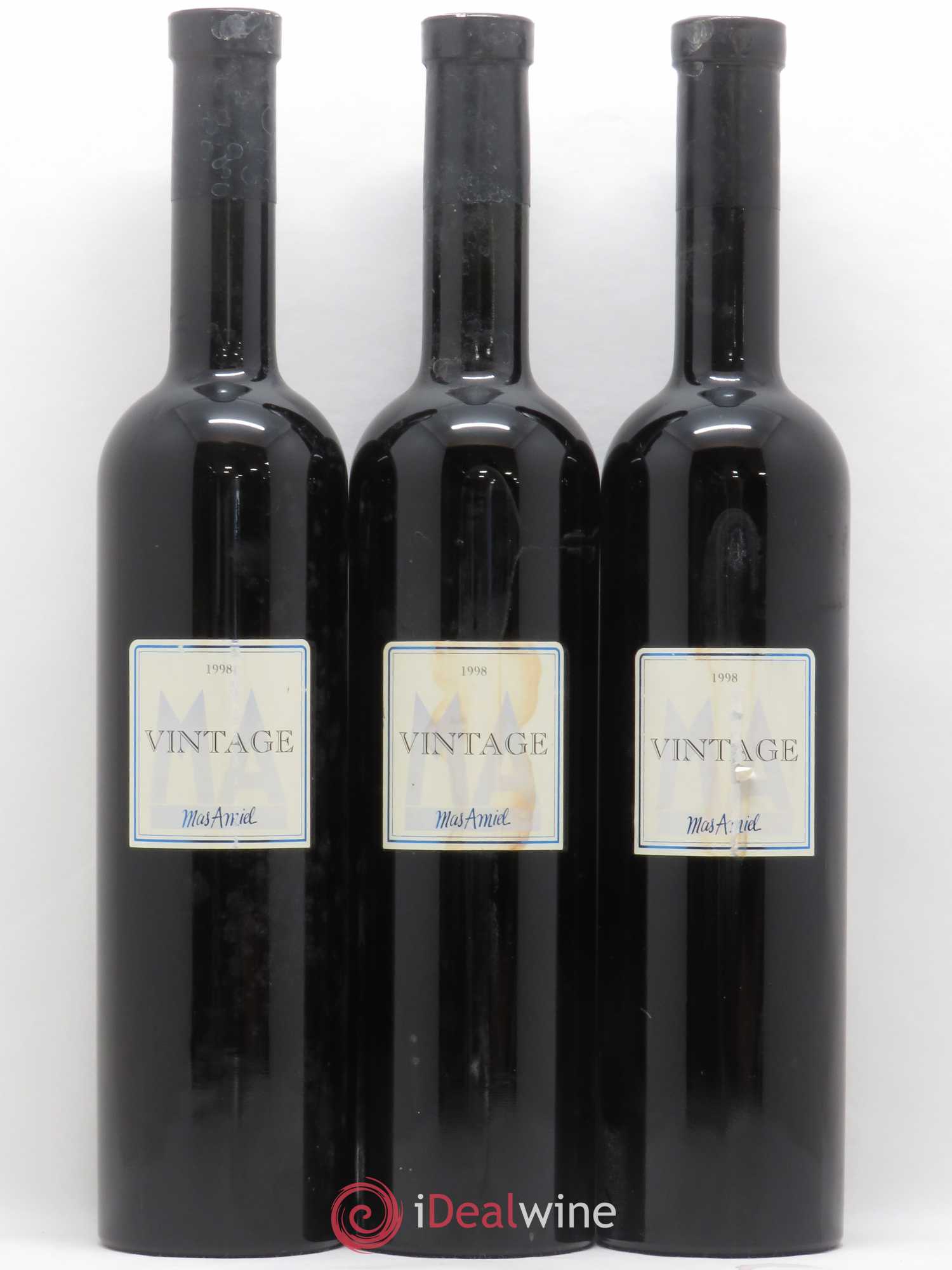 Maury Mas Amiel Vintage 1998 - Lot de 3 bouteilles - 0