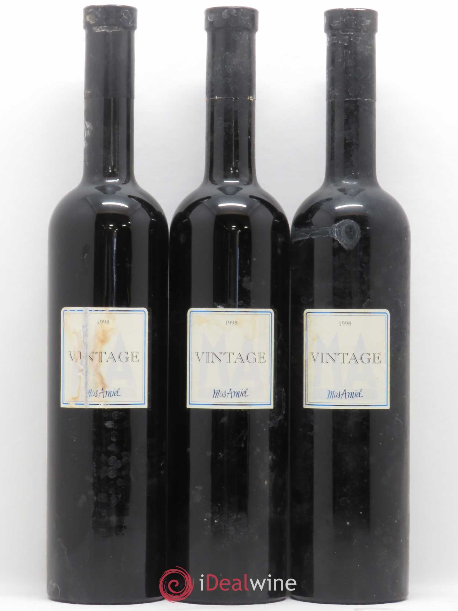 Maury Mas Amiel Vintage 1998 - Lot de 3 bouteilles - 0
