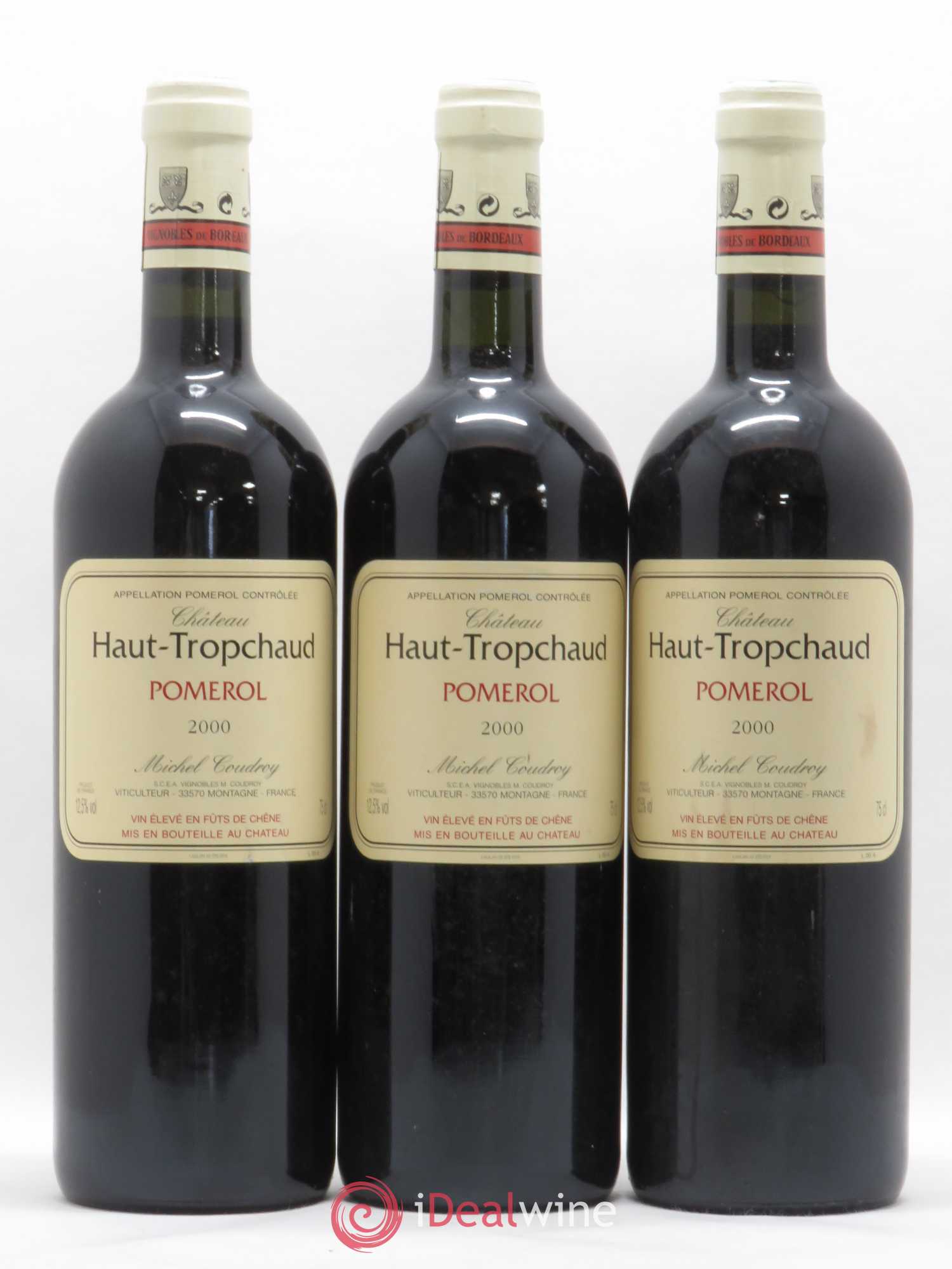 Château Haut Tropchaud 2000 - Lot de 3 bouteilles - 0