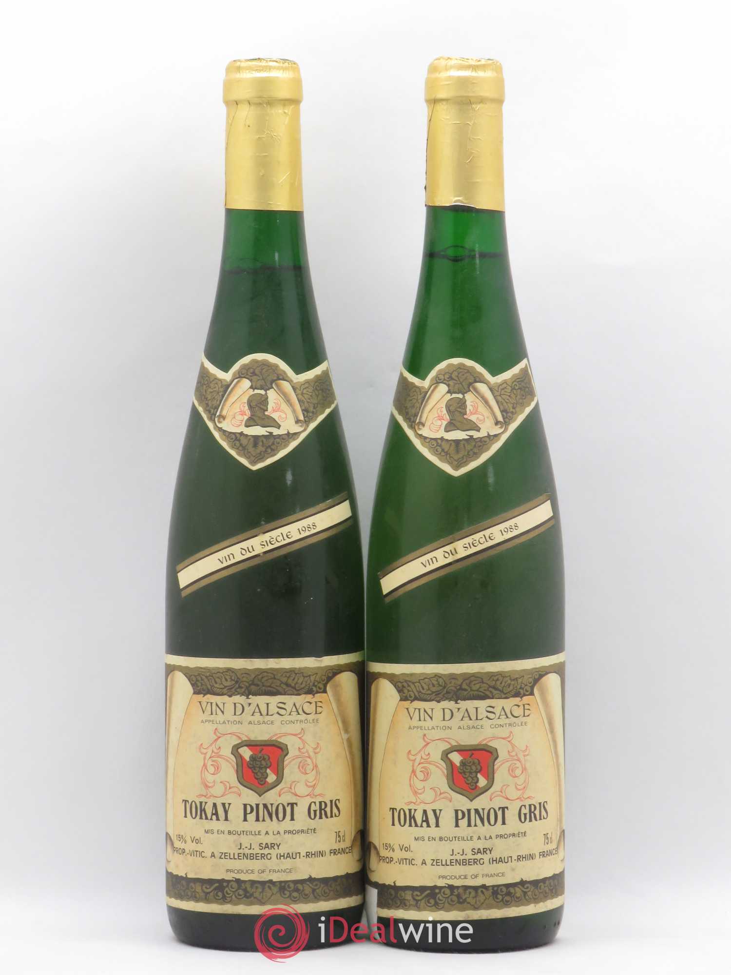 Pinot Gris Sary (sans prix de réserve) 1988 - Posten von 2 Flaschen - 0