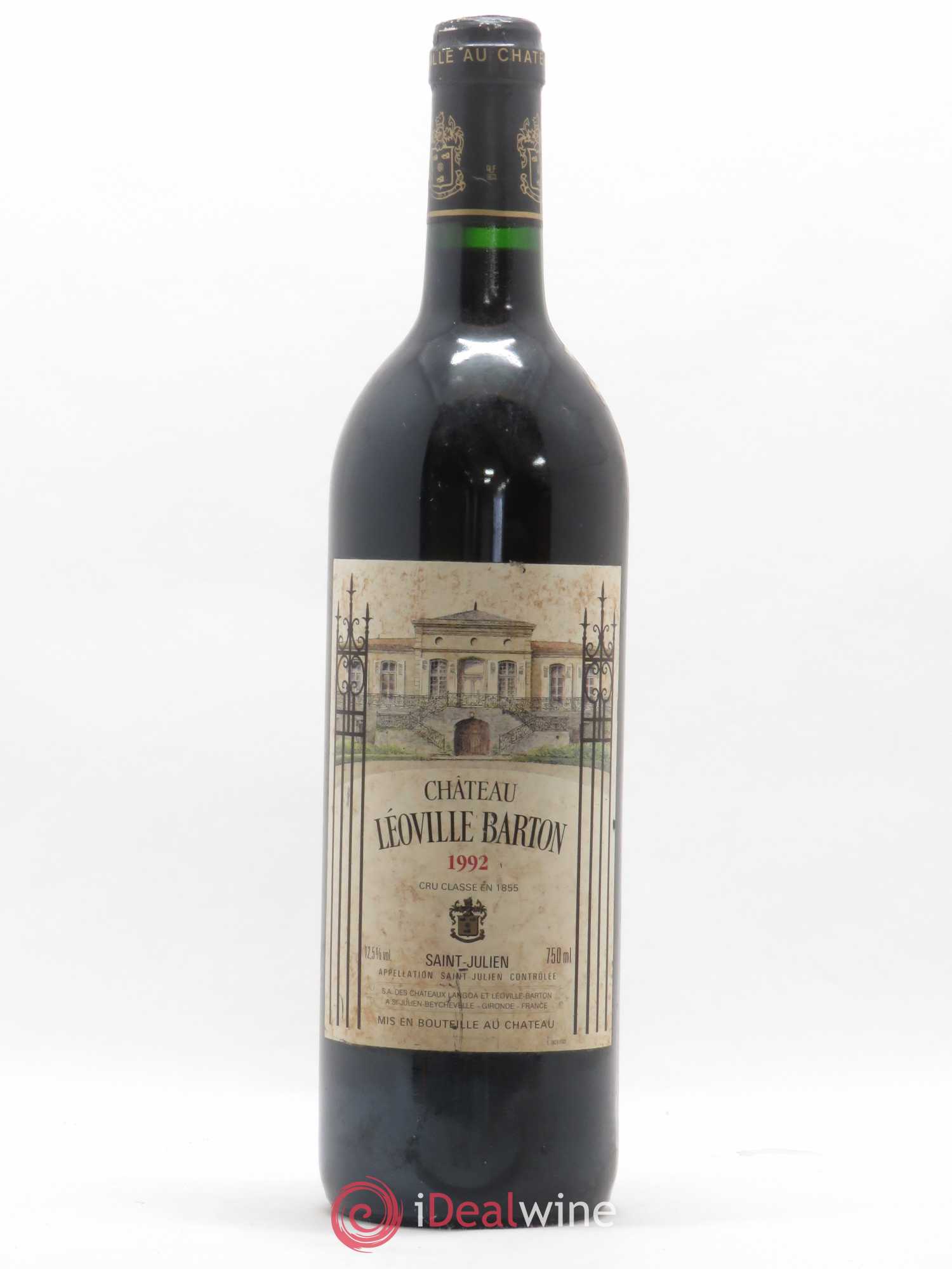 Château Léoville Barton 2ème Grand Cru Classé 1992 - Lot de 1 bouteille - 0