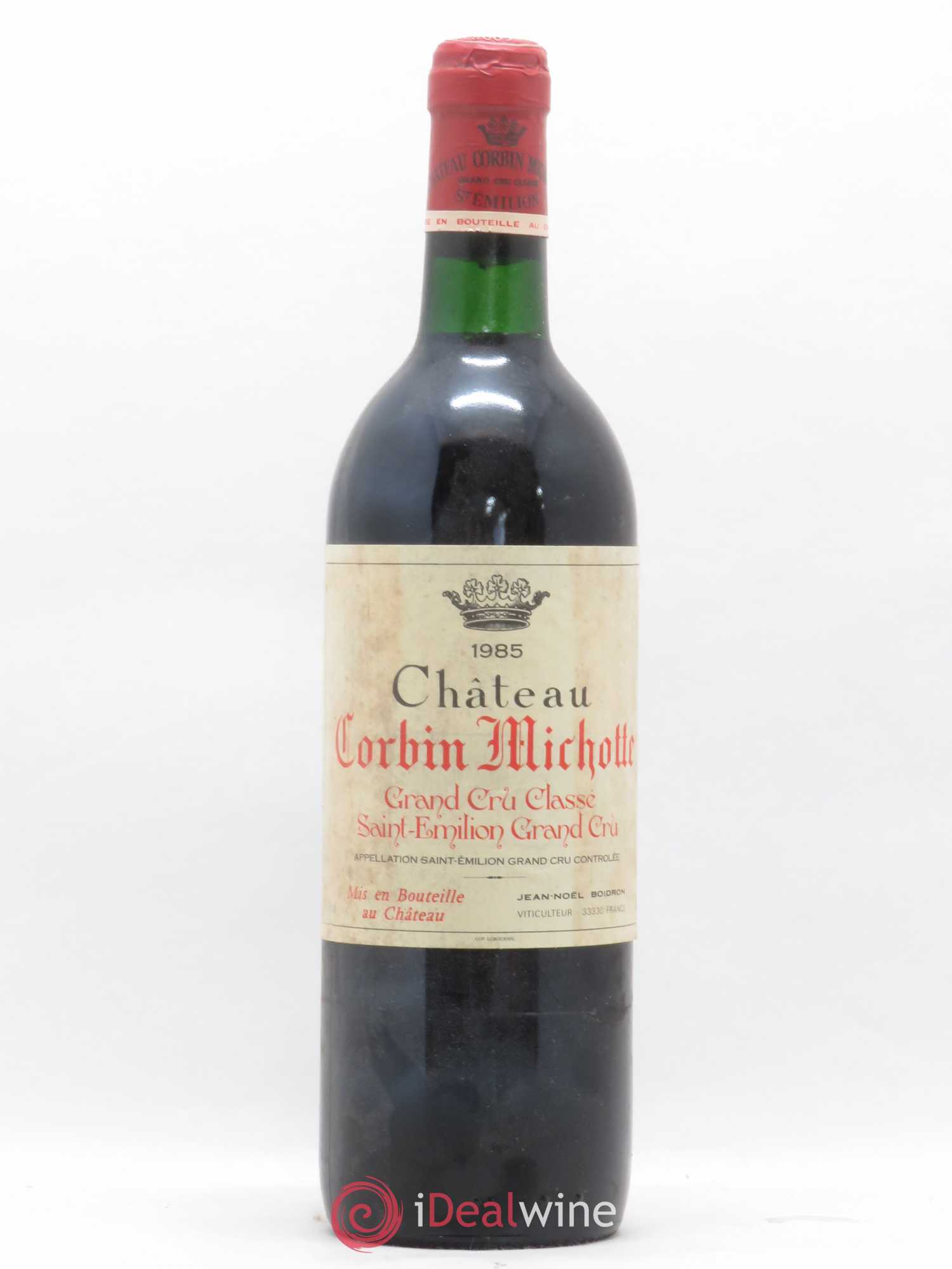 Château Corbin Michotte Grand Cru Classé 1985 - Lot de 1 bouteille - 0