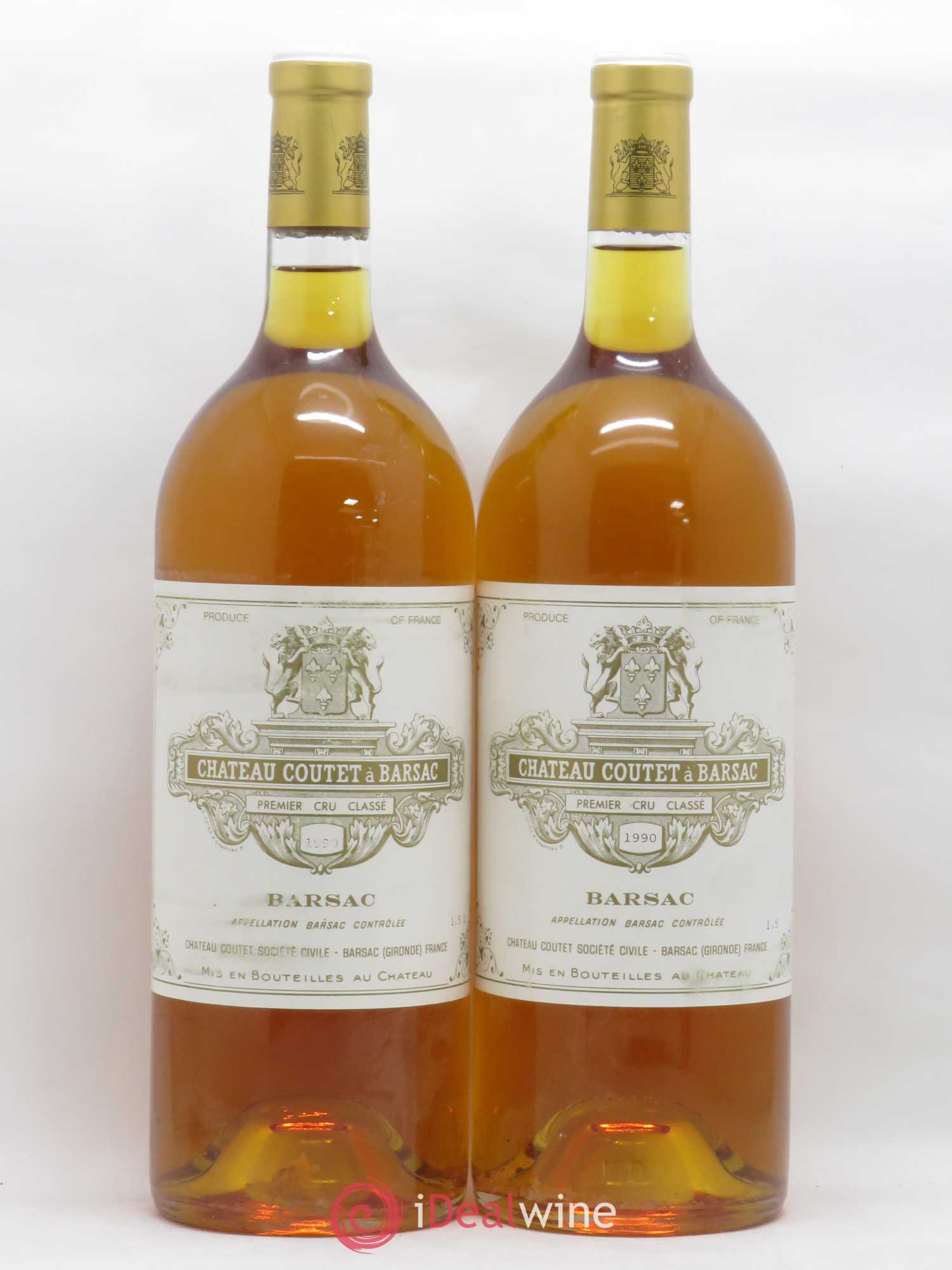Barsac Coutet à Barsac 1990 - Posten von 2 Magnum - 0