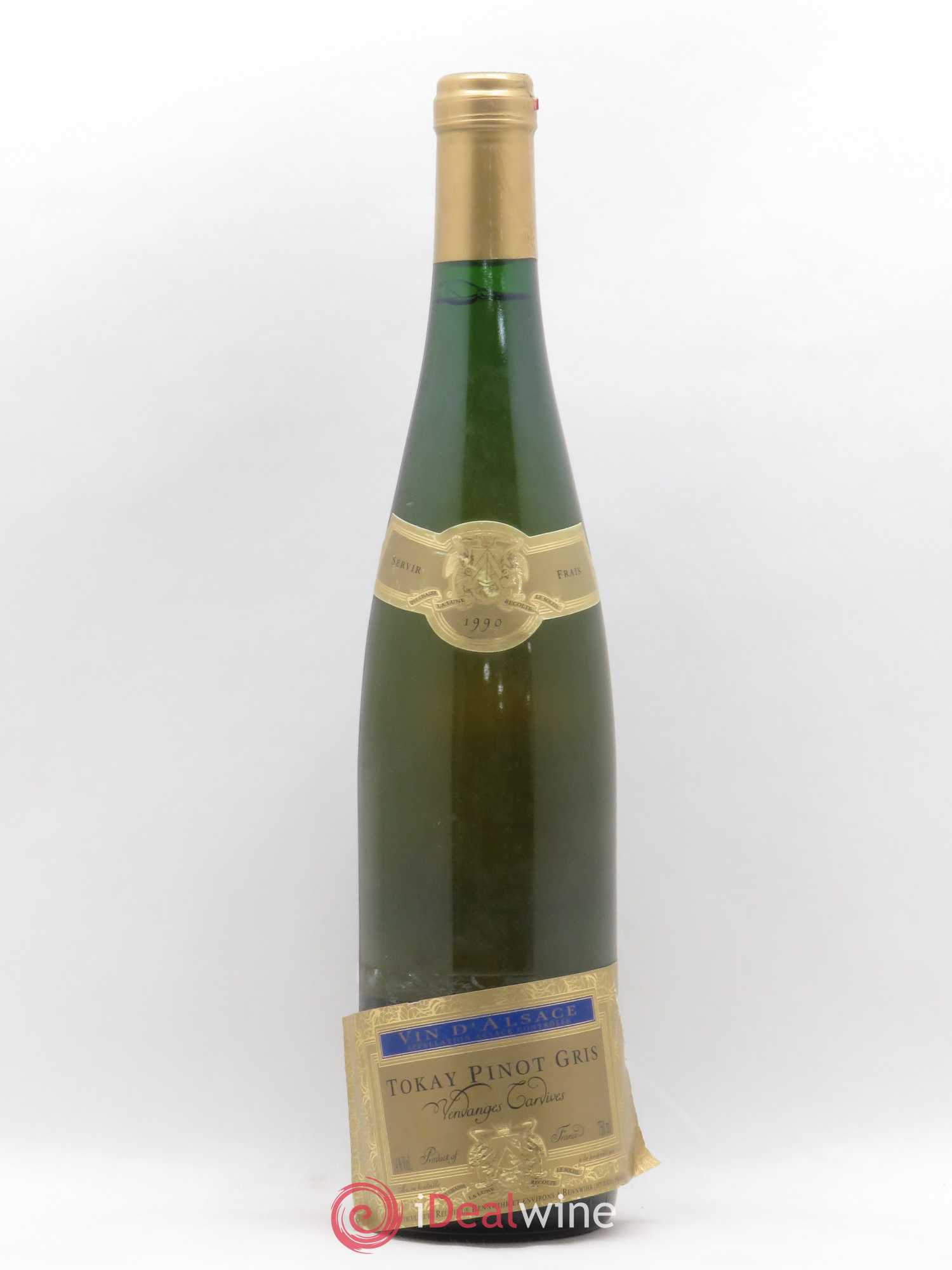 Pinot Gris (Tokay) Vendanges Tardives Les Viticulteurs réunis de Bennwihr 1990 - Lotto di 1 bottiglia - 0