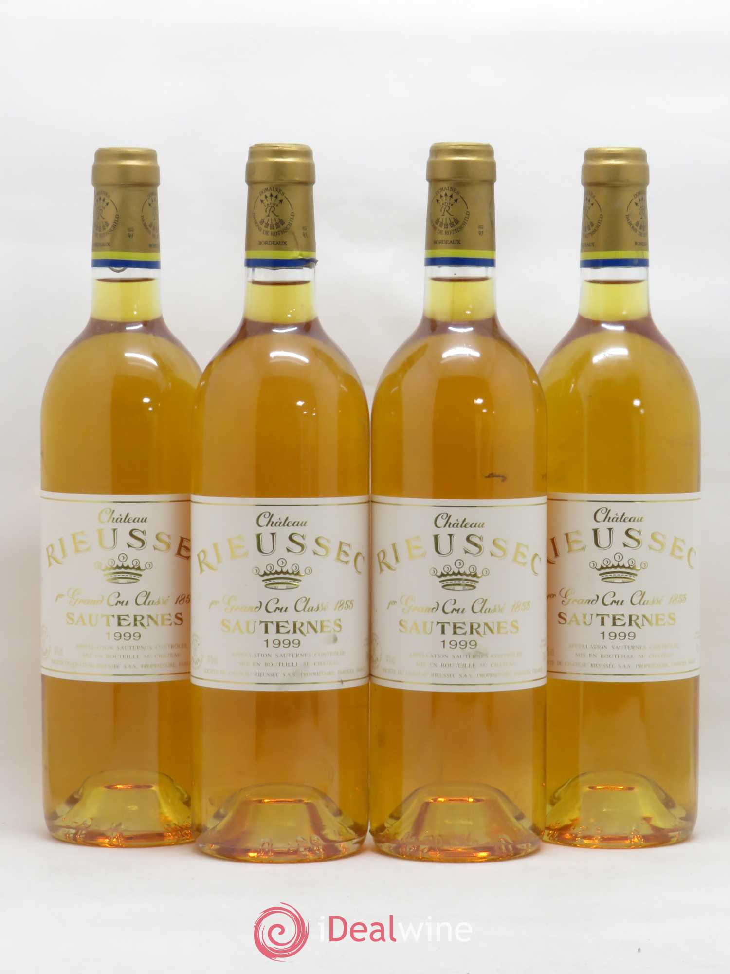 Château Rieussec 1er Grand Cru Classé 1999 - Lot de 4 bouteilles - 0