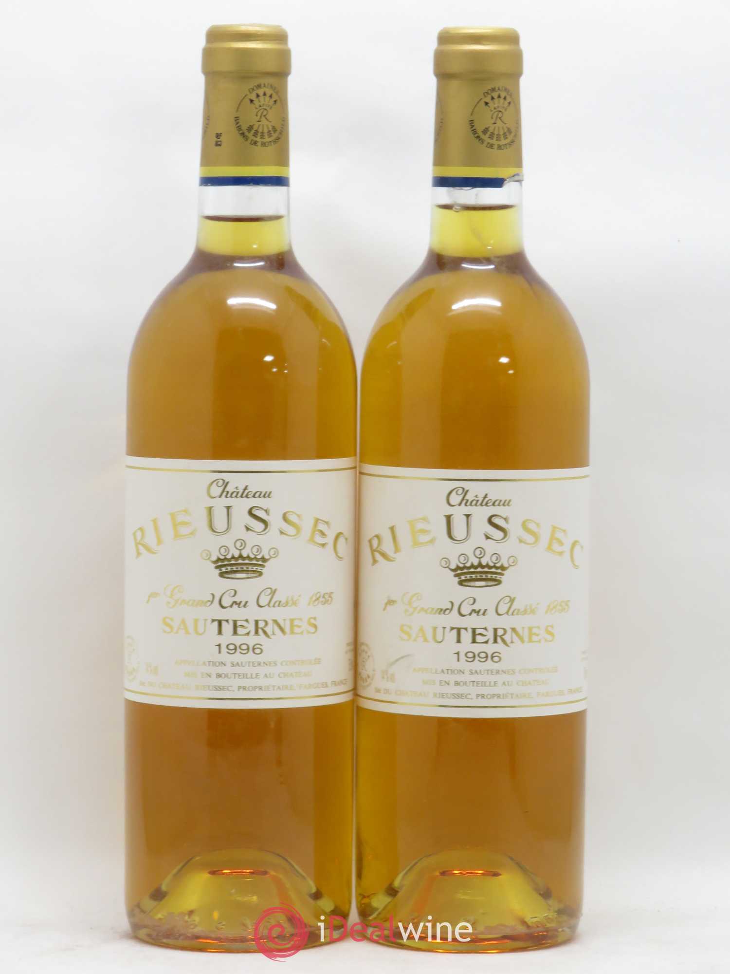 Château Rieussec 1er Grand Cru Classé 1996 - Lotto di 2 bottiglie - 0