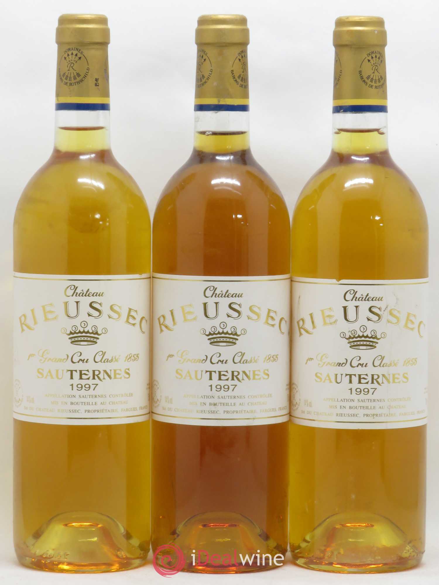 Château Rieussec 1er Grand Cru Classé 1997 - Lotto di 3 bottiglie - 0