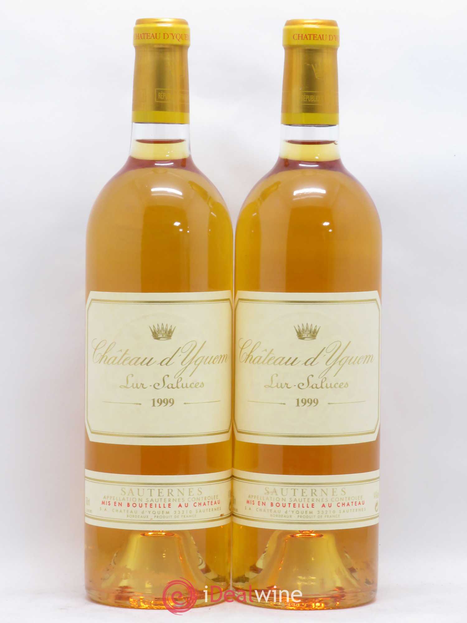 Château d' Yquem 1er Cru Classé Supérieur 1999 - Lotto di 2 bottiglie - 0