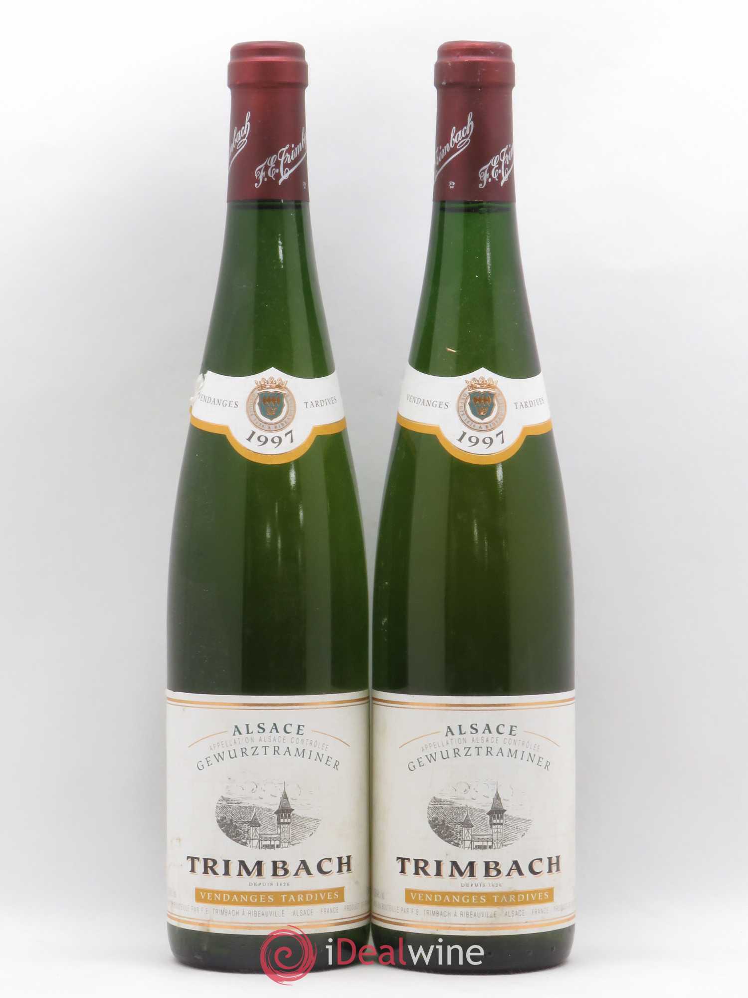 Alsace Gewurztraminer Vendanges Tardives Trimbach (Domaine) 1997 - Lot de 2 bouteilles - 0