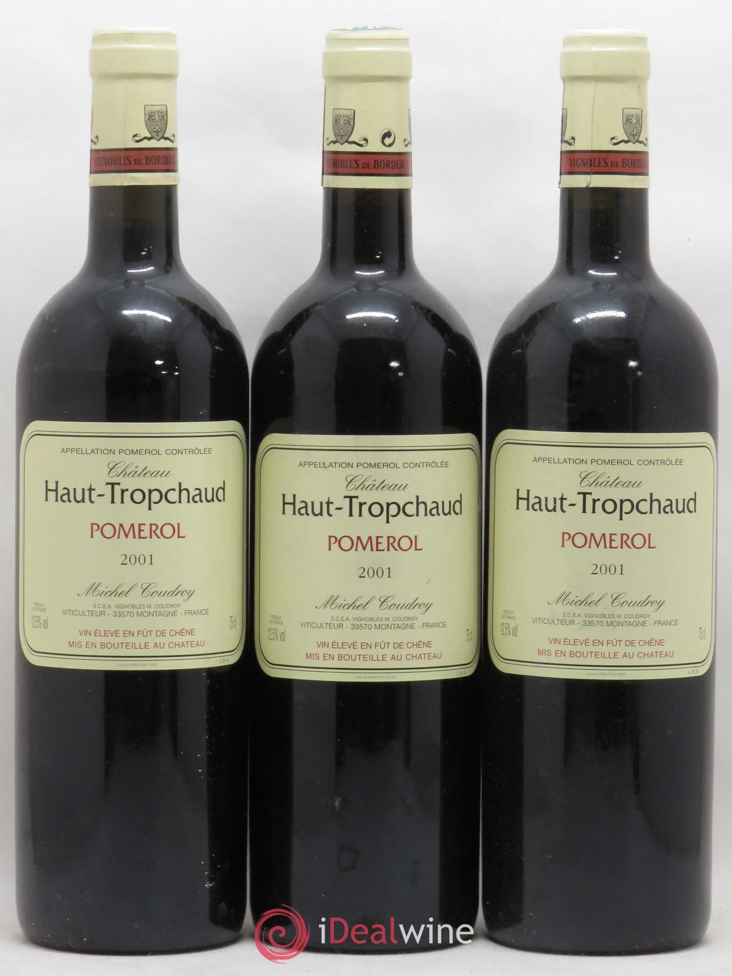 Château Haut Tropchaud 2001 - Lot de 3 bouteilles - 0