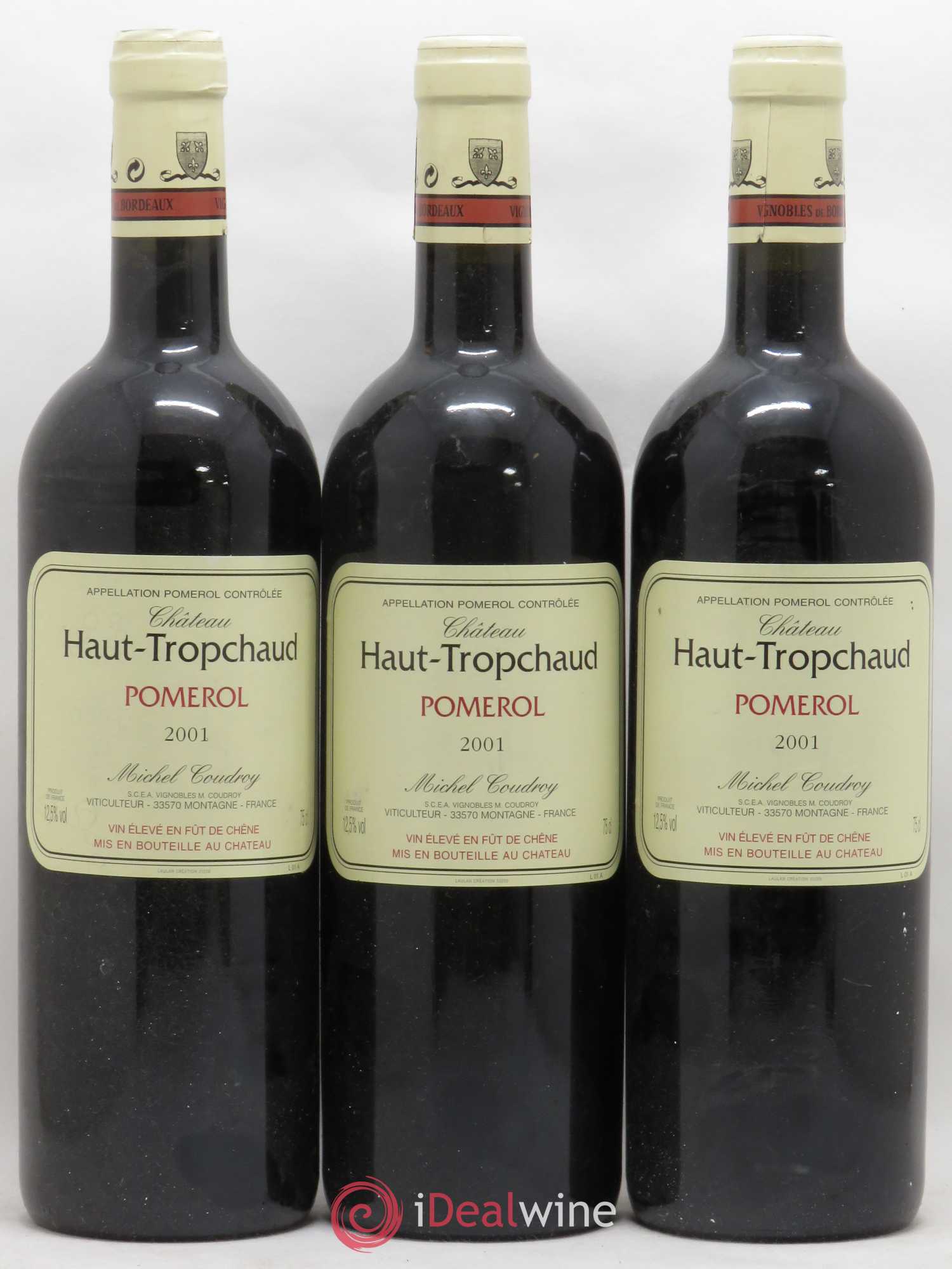 Château Haut Tropchaud 2001 - Lot de 3 bouteilles - 0