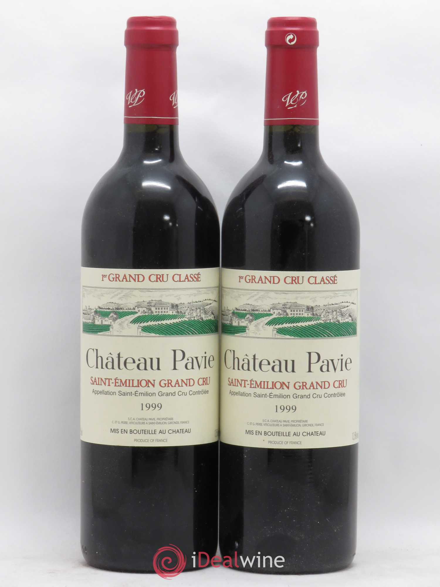 Château Pavie 1er Grand Cru Classé A 1999 - Lot de 2 bouteilles - 0
