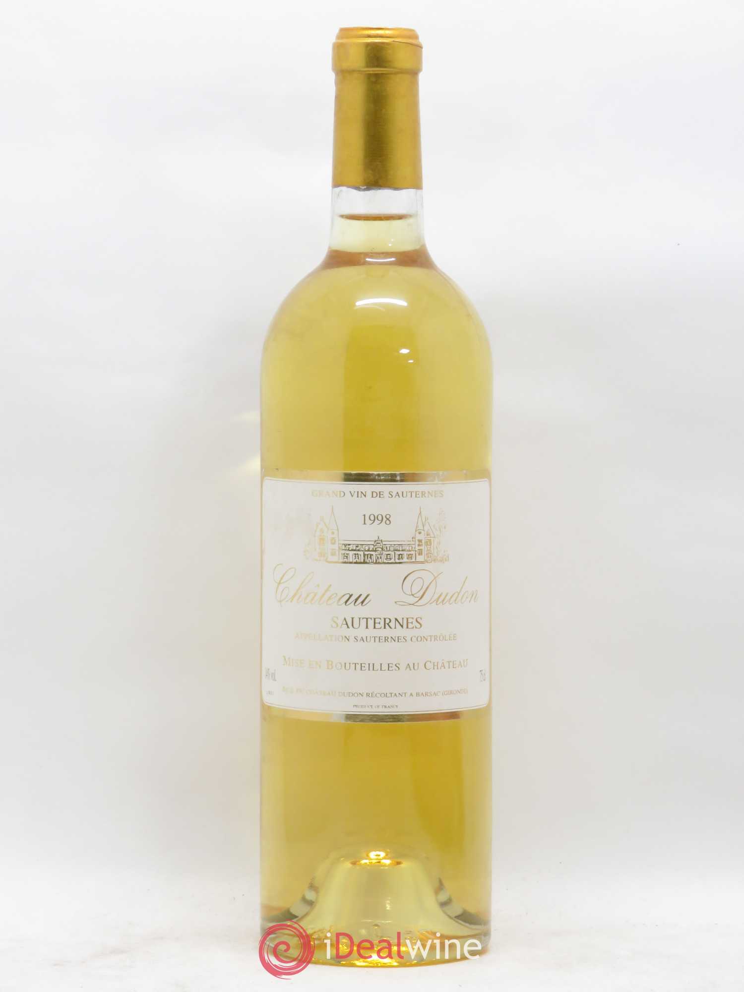 Sauternes Dudon 1998 - Posten von 1 Flasche - 0