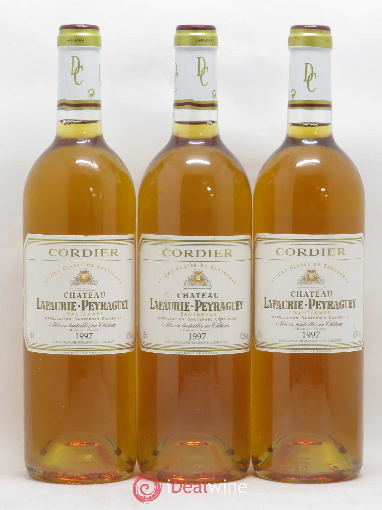 Château Lafaurie-Peyraguey 1er Grand Cru Classé 1997 - Lotto di 6 bottiglie - 1