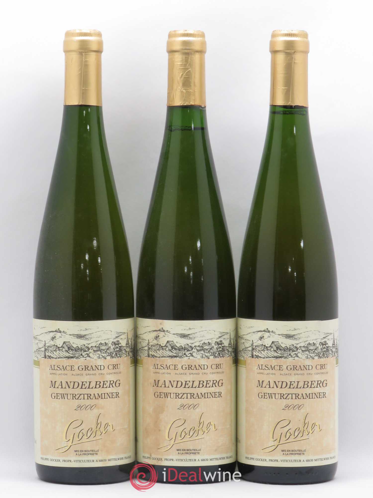 Gewurztraminer Grand Cru Mandelberg Gocker 2000 - Lot de 3 bouteilles - 0