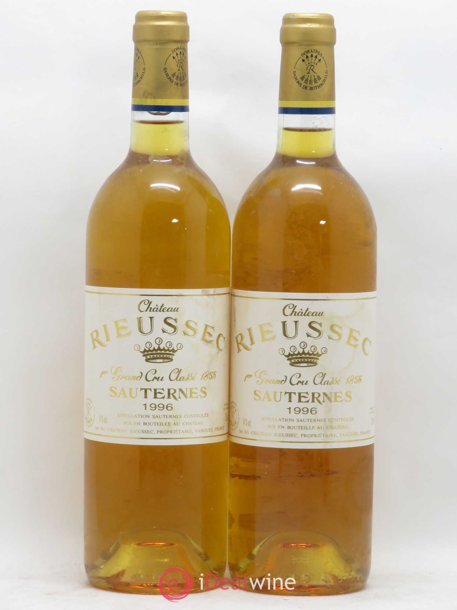 Château Rieussec 1er Grand Cru Classé 1996 - Lotto di 2 bottiglie - 0
