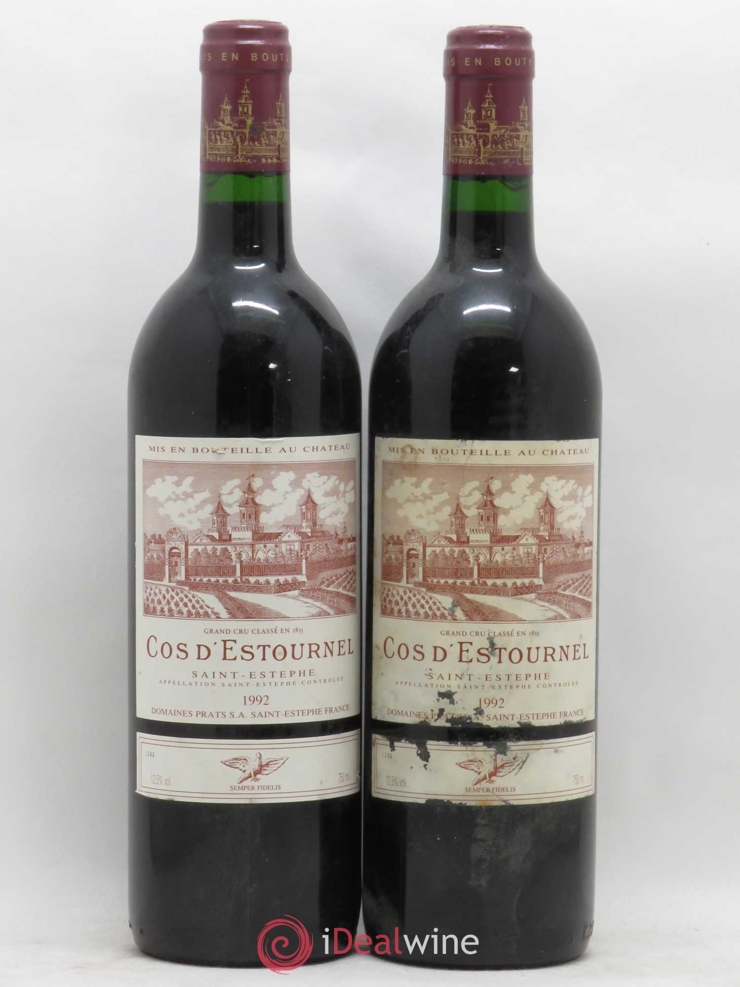 Cos d'Estournel 2ème Grand Cru Classé 1992 - Lot de 2 bouteilles - 0