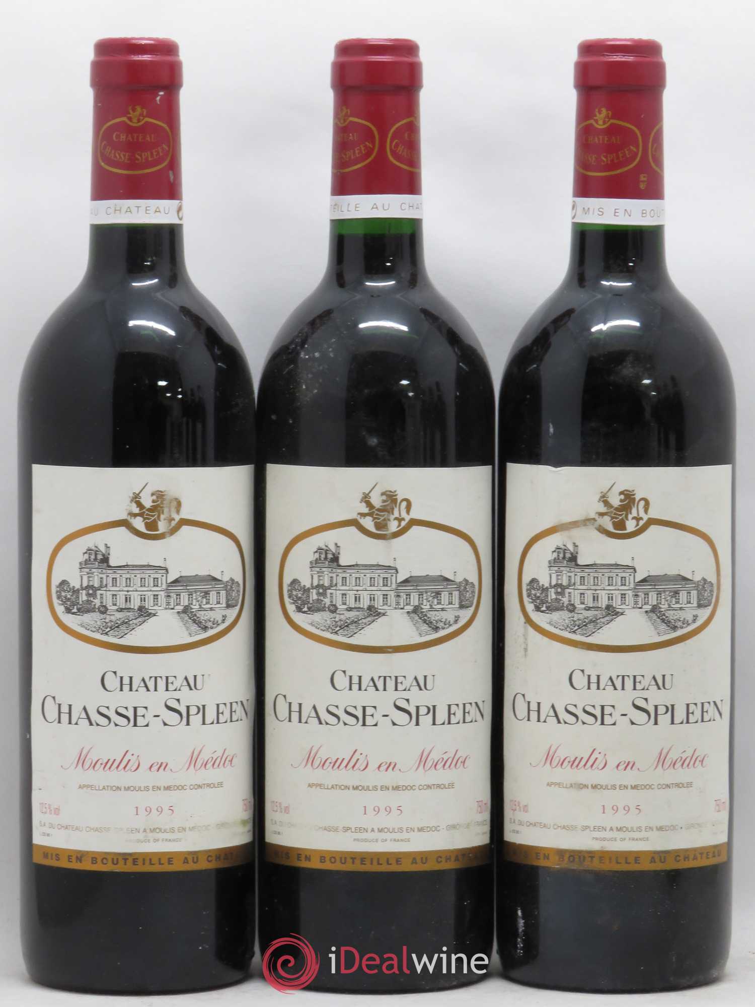 Château Chasse Spleen 1995 - Lot de 6 bouteilles - 1