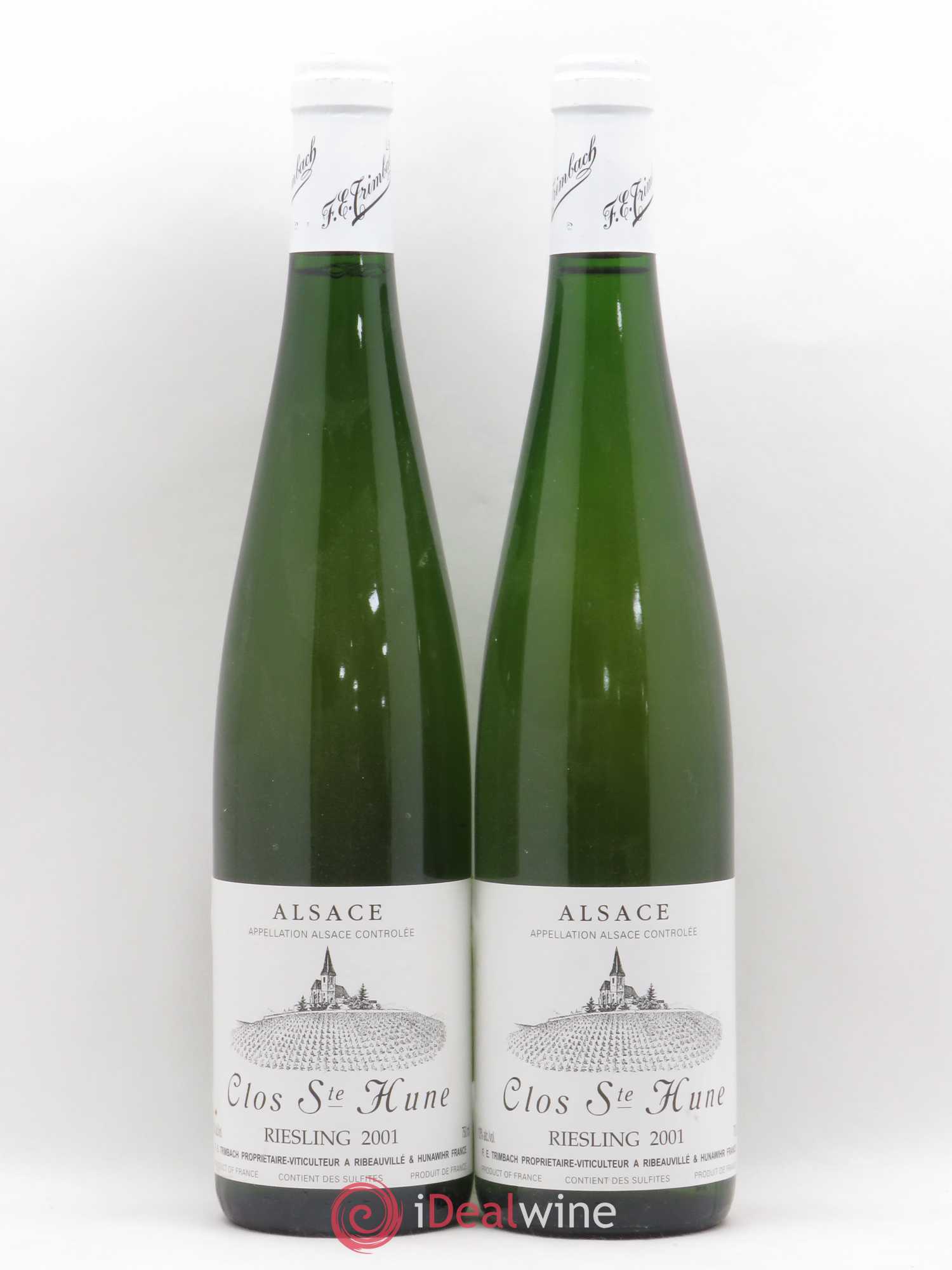 Alsace Riesling Clos Sainte-Hune Trimbach (Domaine) 2001 - Lot de 2 bouteilles - 0