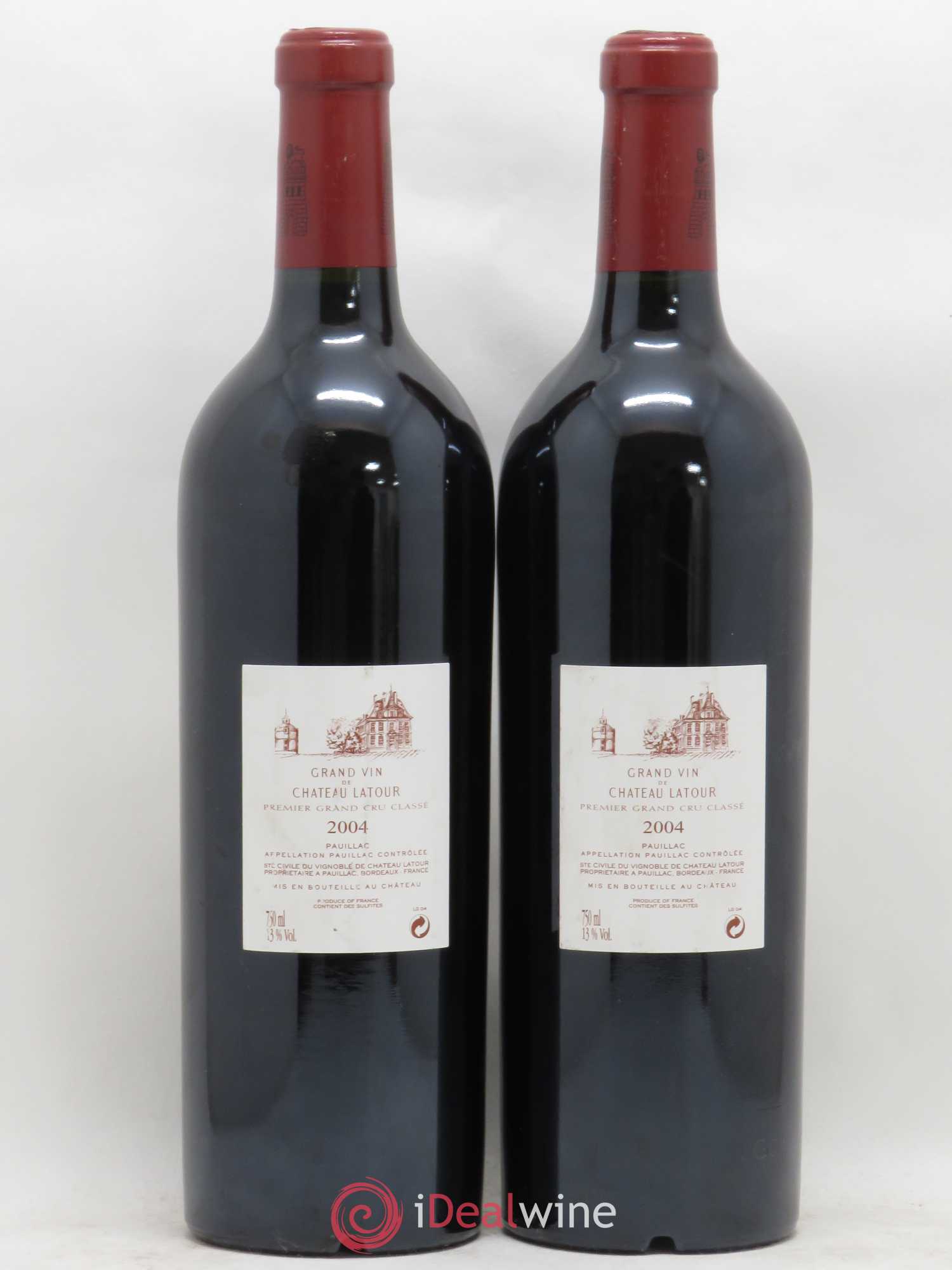 Château Latour 1er Grand Cru Classé 2004 - Lot de 2 bouteilles - 1