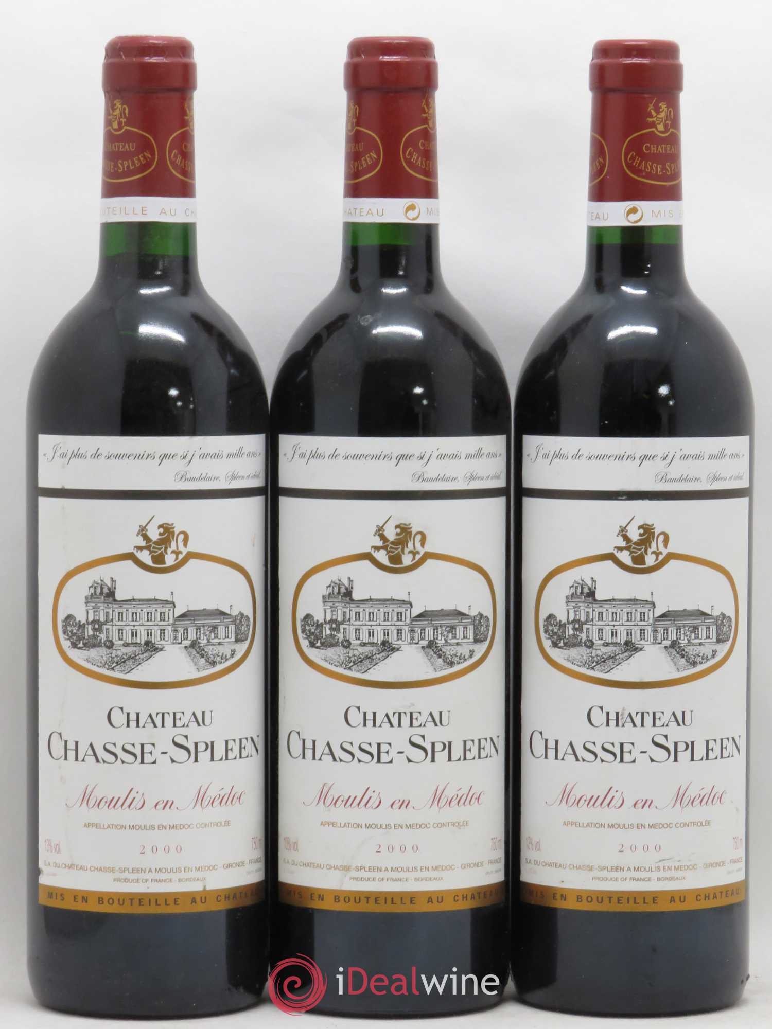 Château Chasse Spleen 2000 - Lot de 6 bouteilles - 1