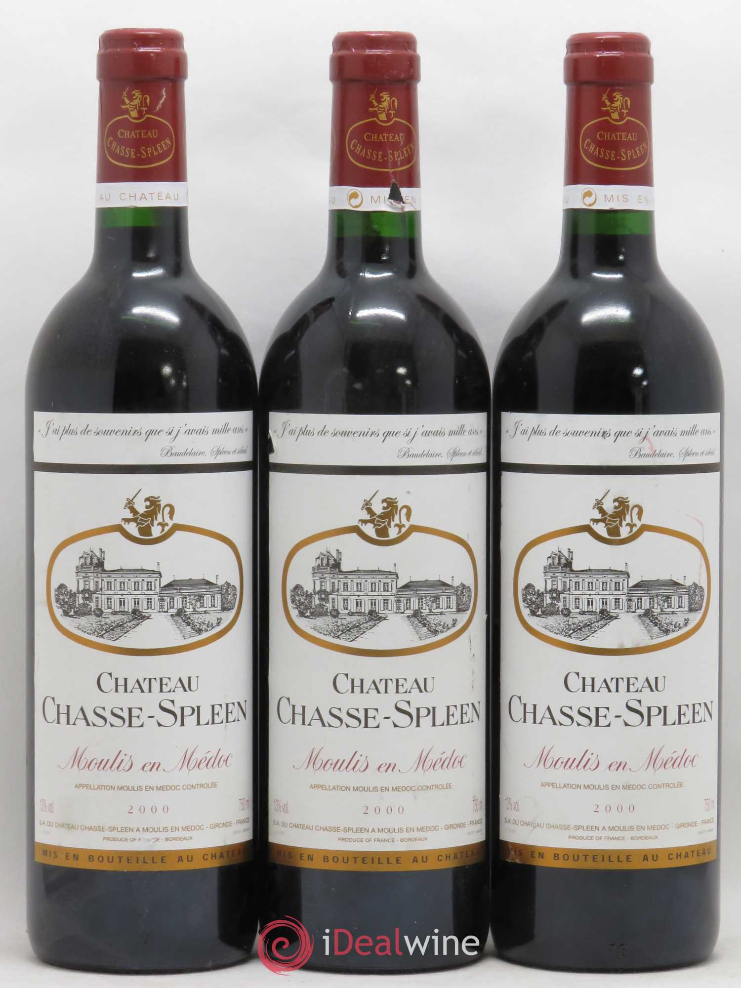Château Chasse Spleen 2000 - Lot de 6 bouteilles - 2
