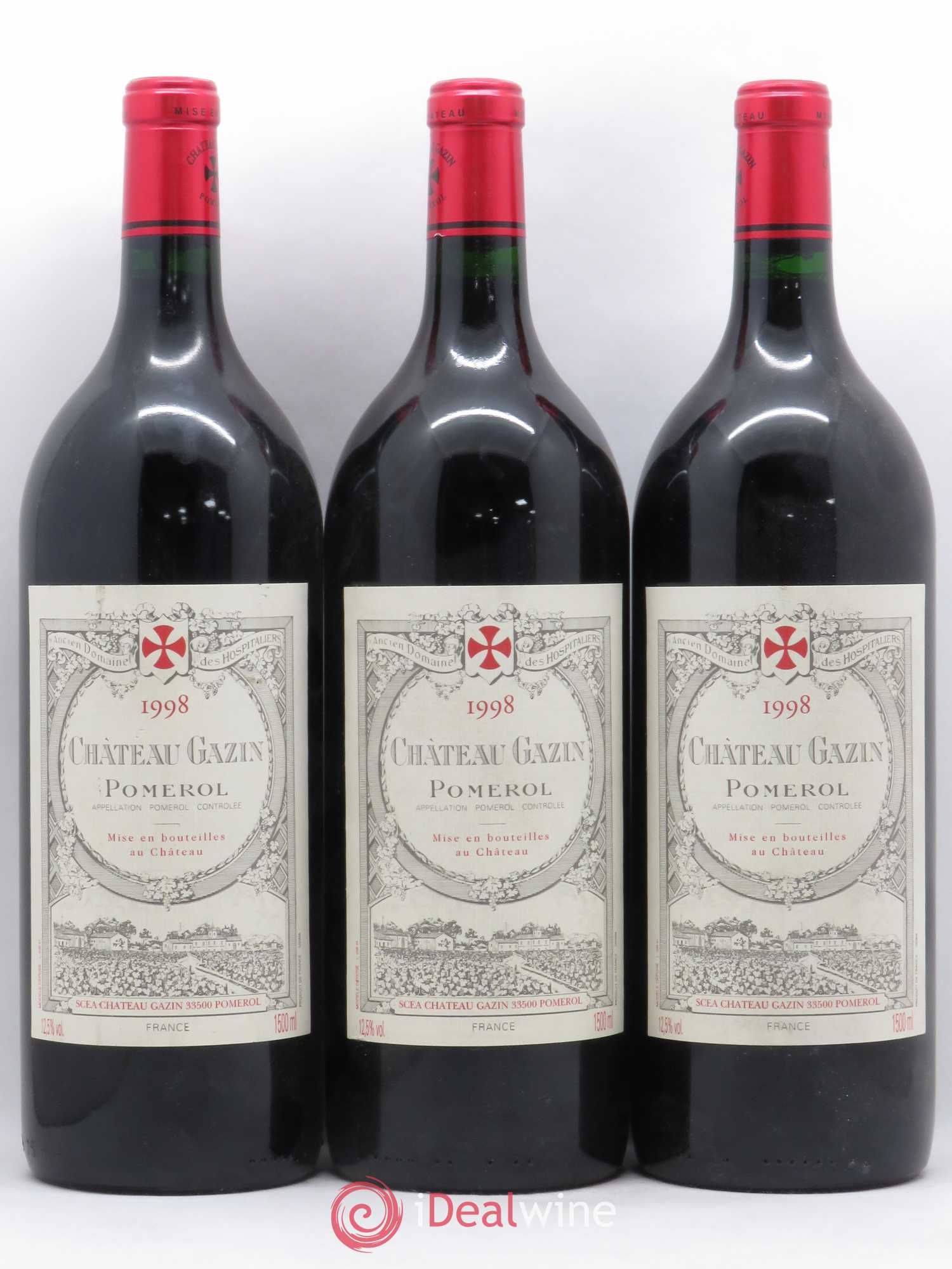 Château Gazin 1998 - Lot de 3 magnums - 0
