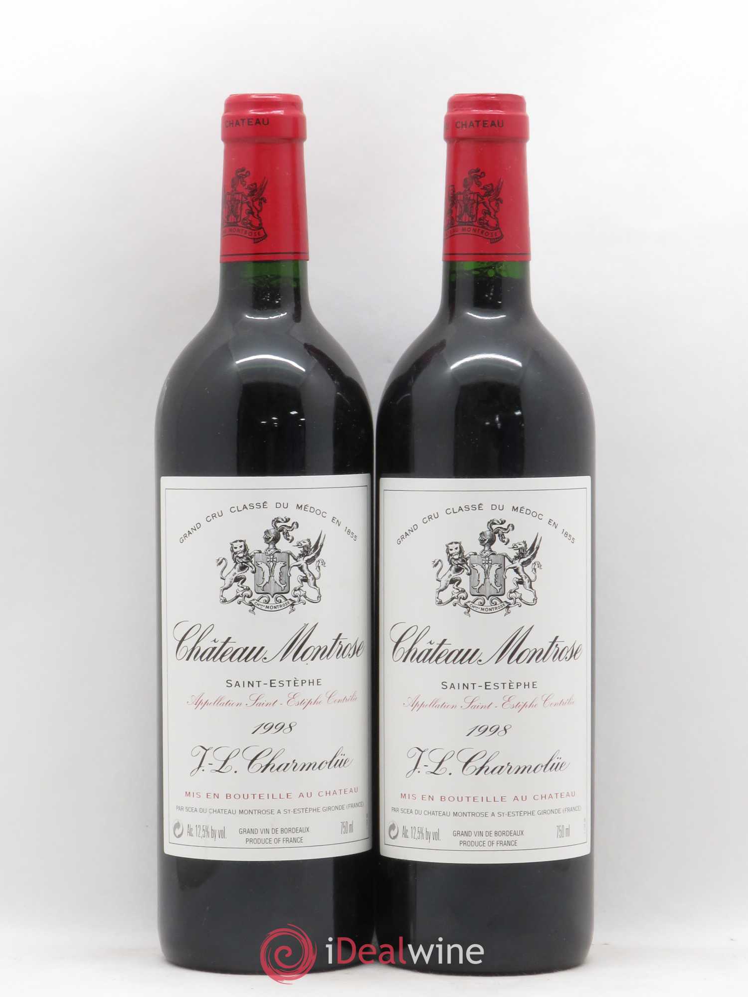 Château Montrose 2ème Grand Cru Classé 1998 - Lot de 2 bouteilles - 0