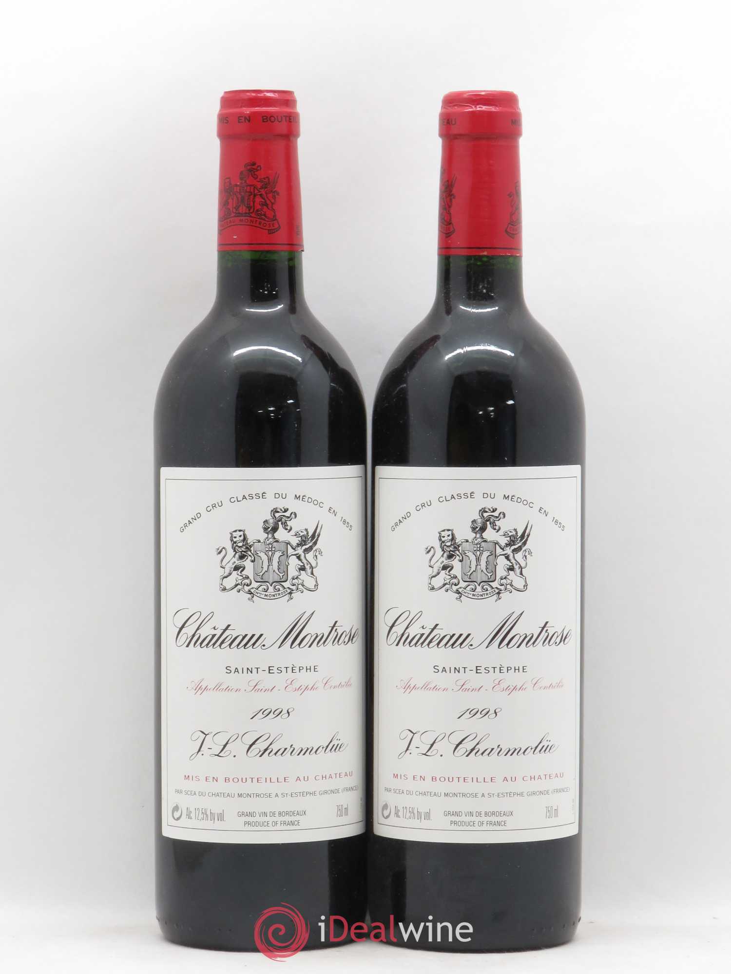 Château Montrose 2ème Grand Cru Classé 1998 - Lot de 2 bouteilles - 0