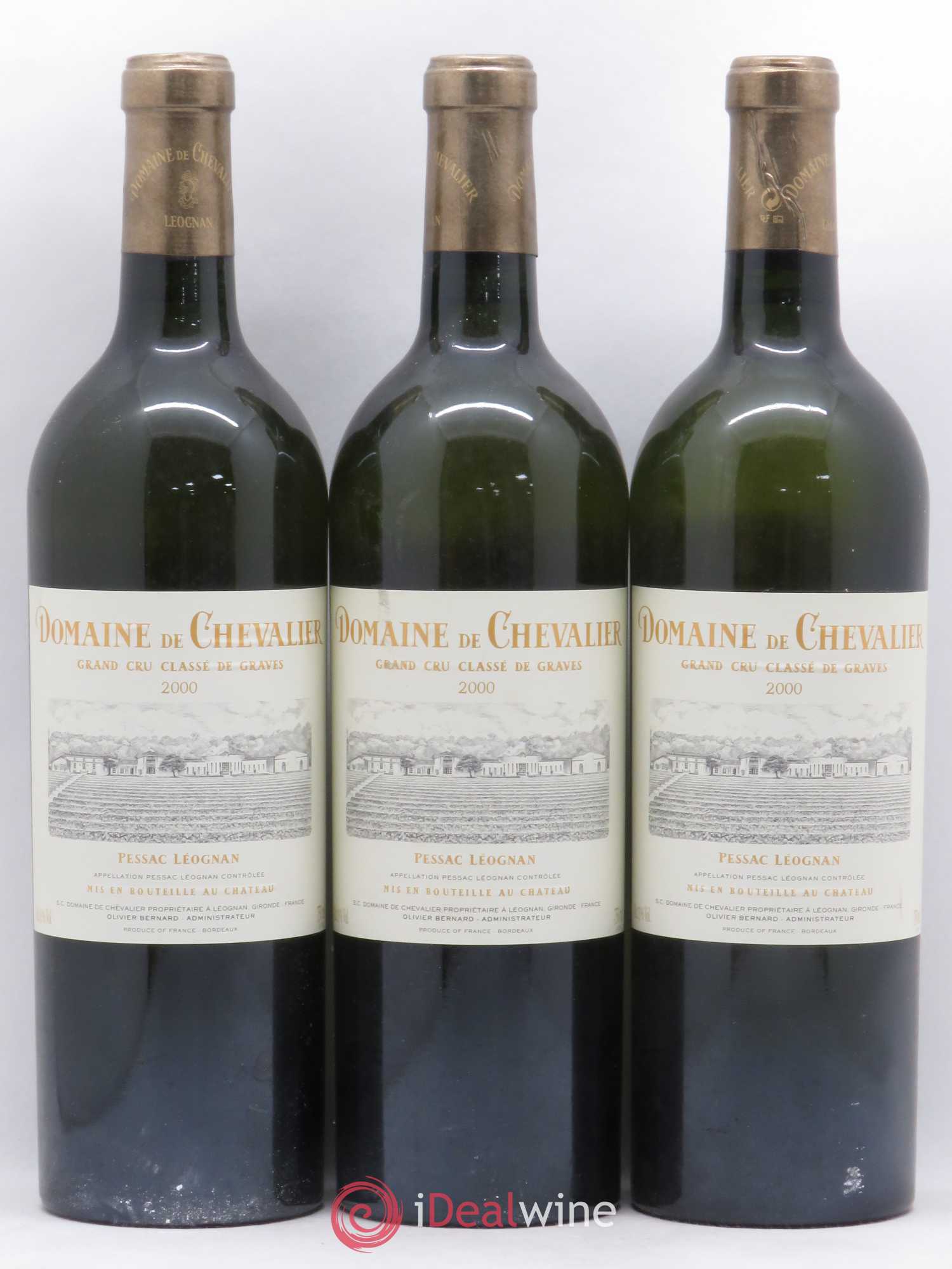 Domaine de Chevalier Cru Classé de Graves 2000 - Lot de 3 bouteilles - 0