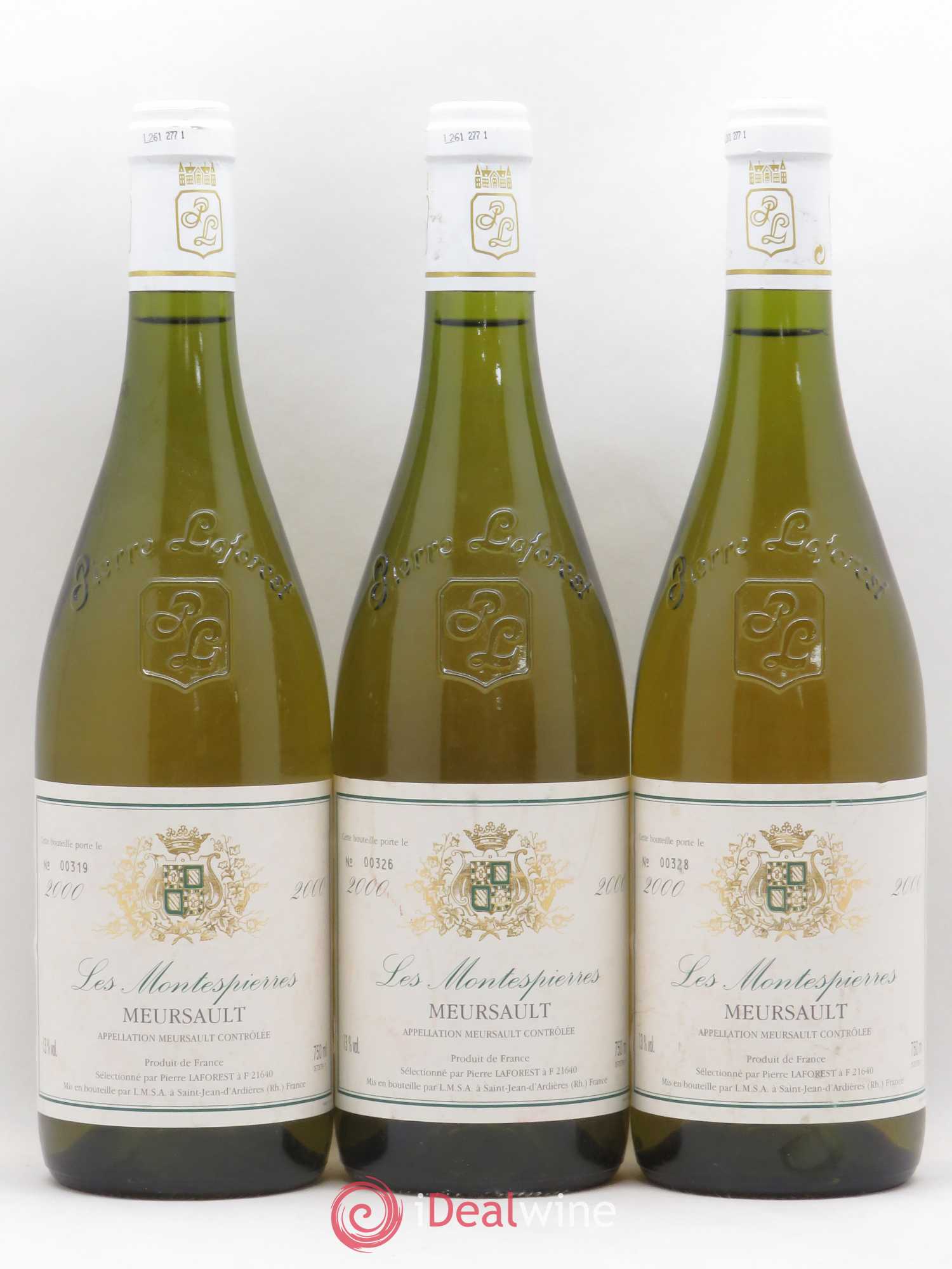 Meursault Les Montespierres LMSA 2000 - Posten von 3 Flaschen - 0