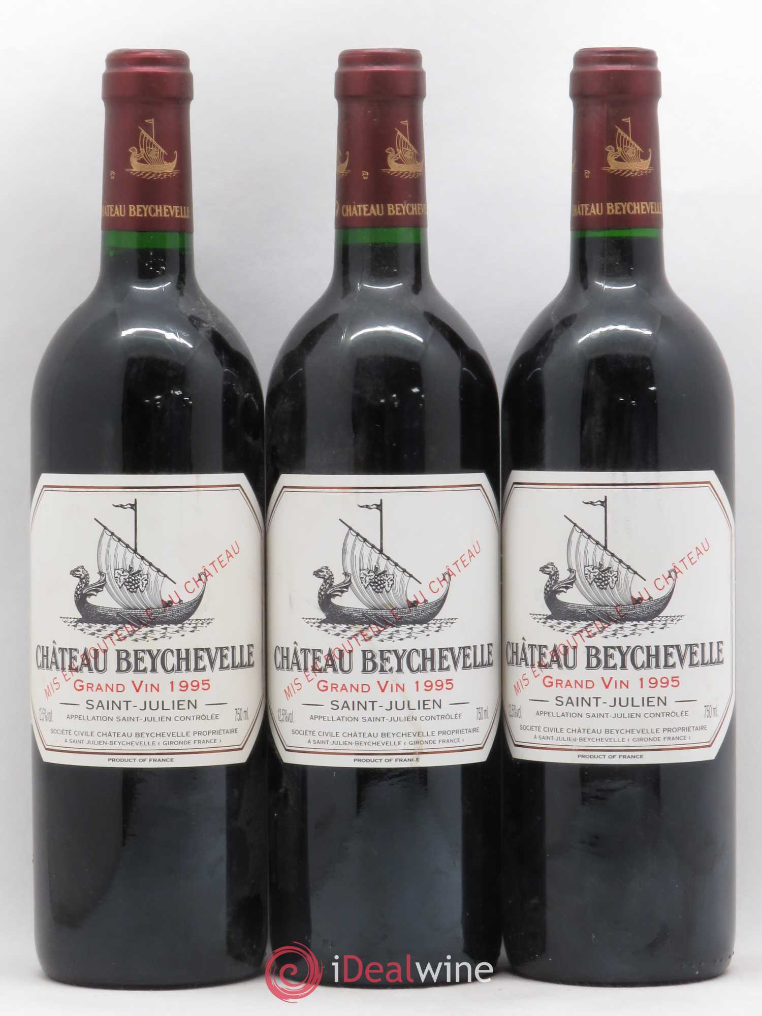 Château Beychevelle 4ème Grand Cru Classé 1995 - Lot de 12 bouteilles - 2