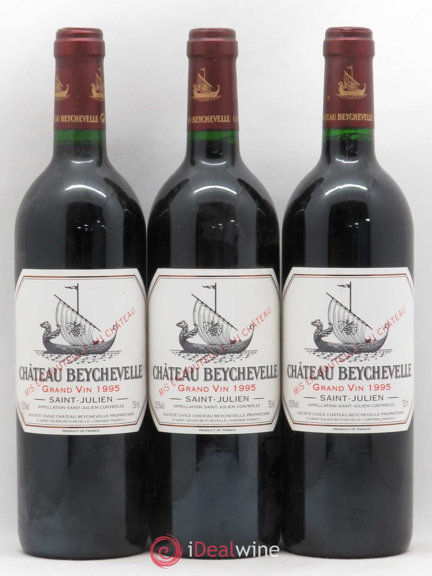Château Beychevelle 4ème Grand Cru Classé 1995 - Lot de 12 bouteilles - 3