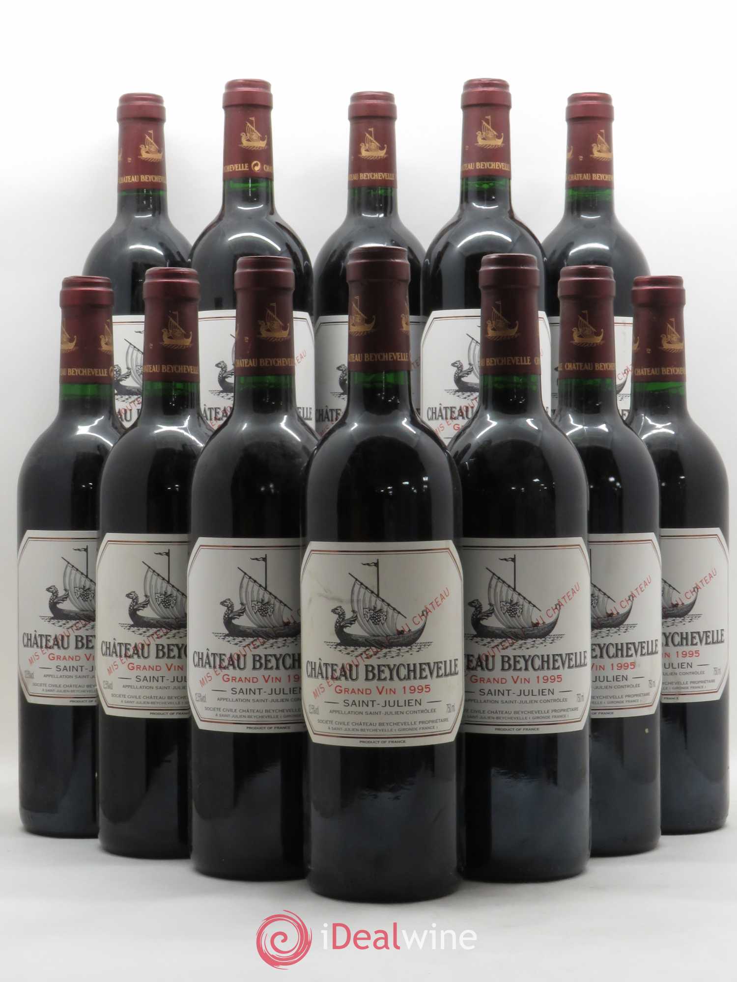 Château Beychevelle 4ème Grand Cru Classé 1995 - Lot de 12 bouteilles - 0