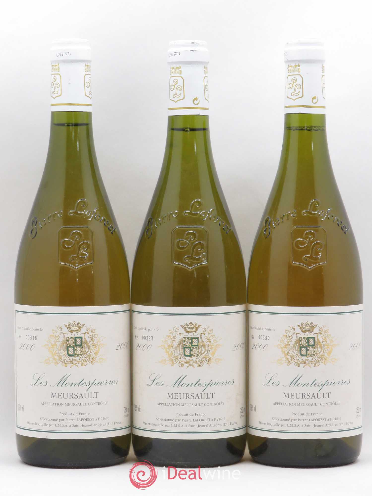 Meursault Les Montespierres LMSA 2000 - Posten von 3 Flaschen - 0