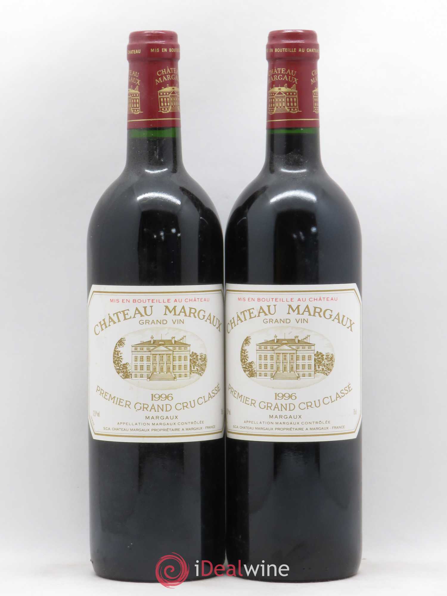 Château Margaux 1er Grand Cru Classé 1996 - Lot de 2 bouteilles - 0