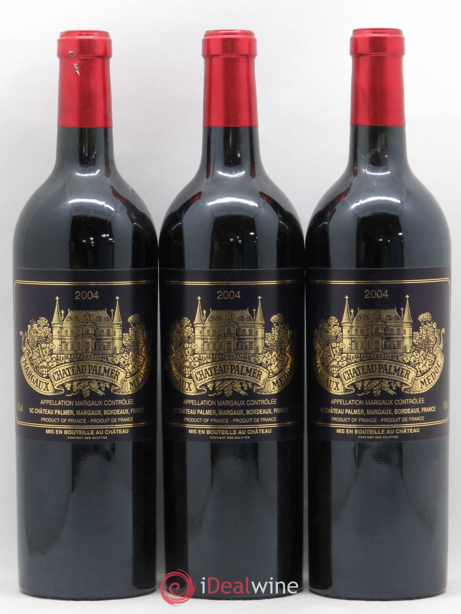 Château Palmer 3ème Grand Cru Classé 2004 - Lot de 3 bouteilles - 0