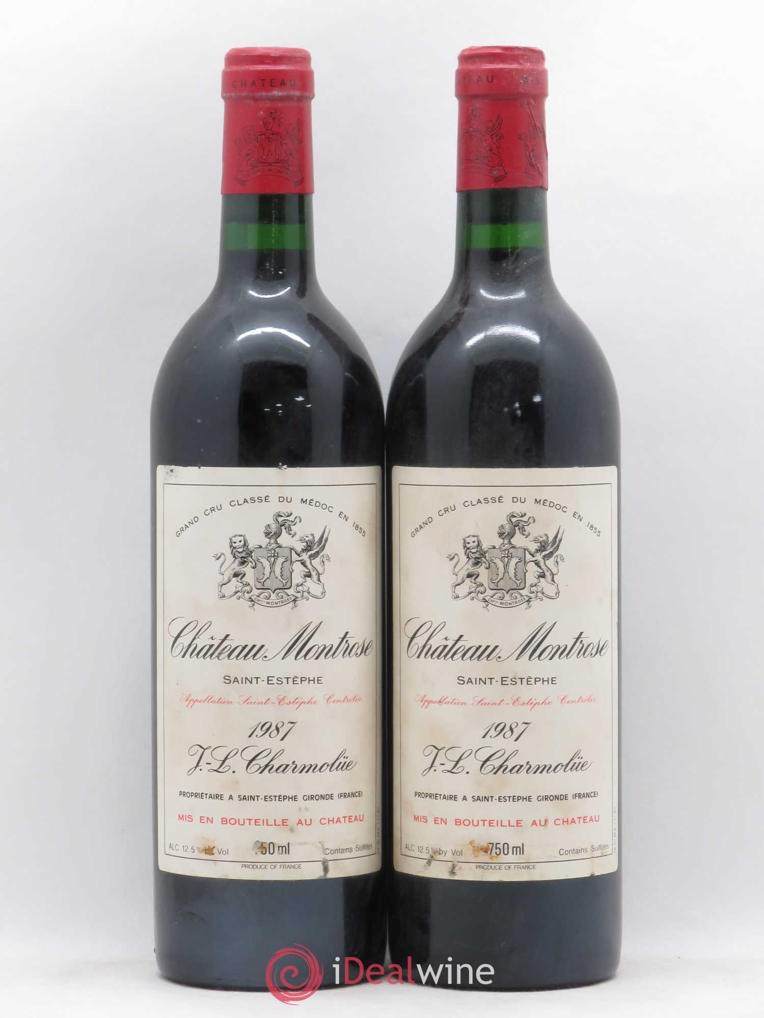 Château Montrose 2ème Grand Cru Classé 1987 - Lot de 2 bouteilles - 0