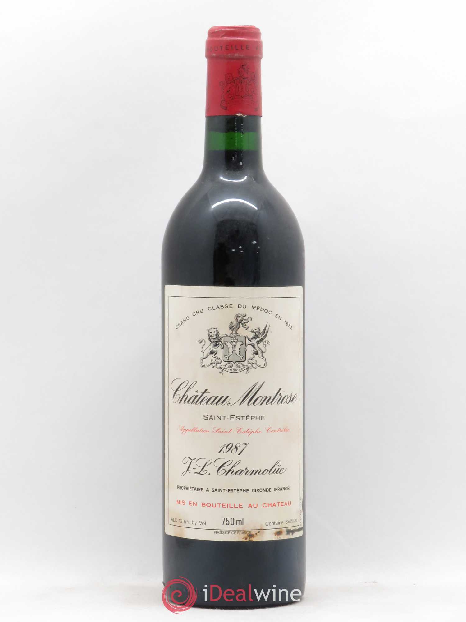Château Montrose 2ème Grand Cru Classé 1987 - Lot de 1 bouteille - 0