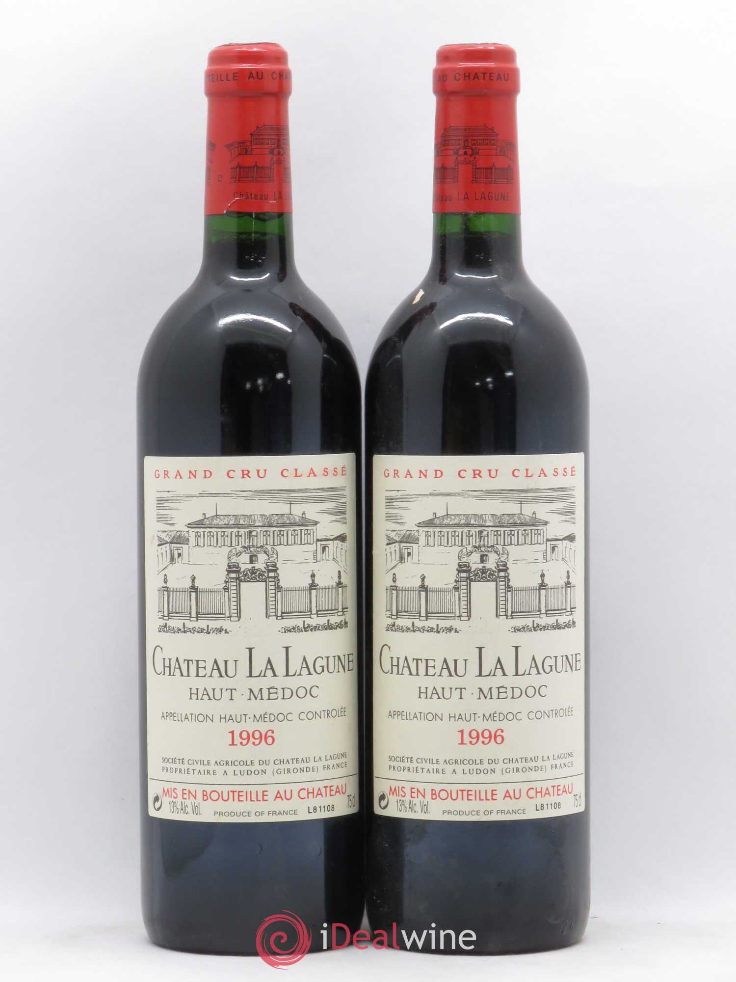 Château la Lagune 3ème Grand Cru Classé 1996 - Lot de 2 bouteilles - 0