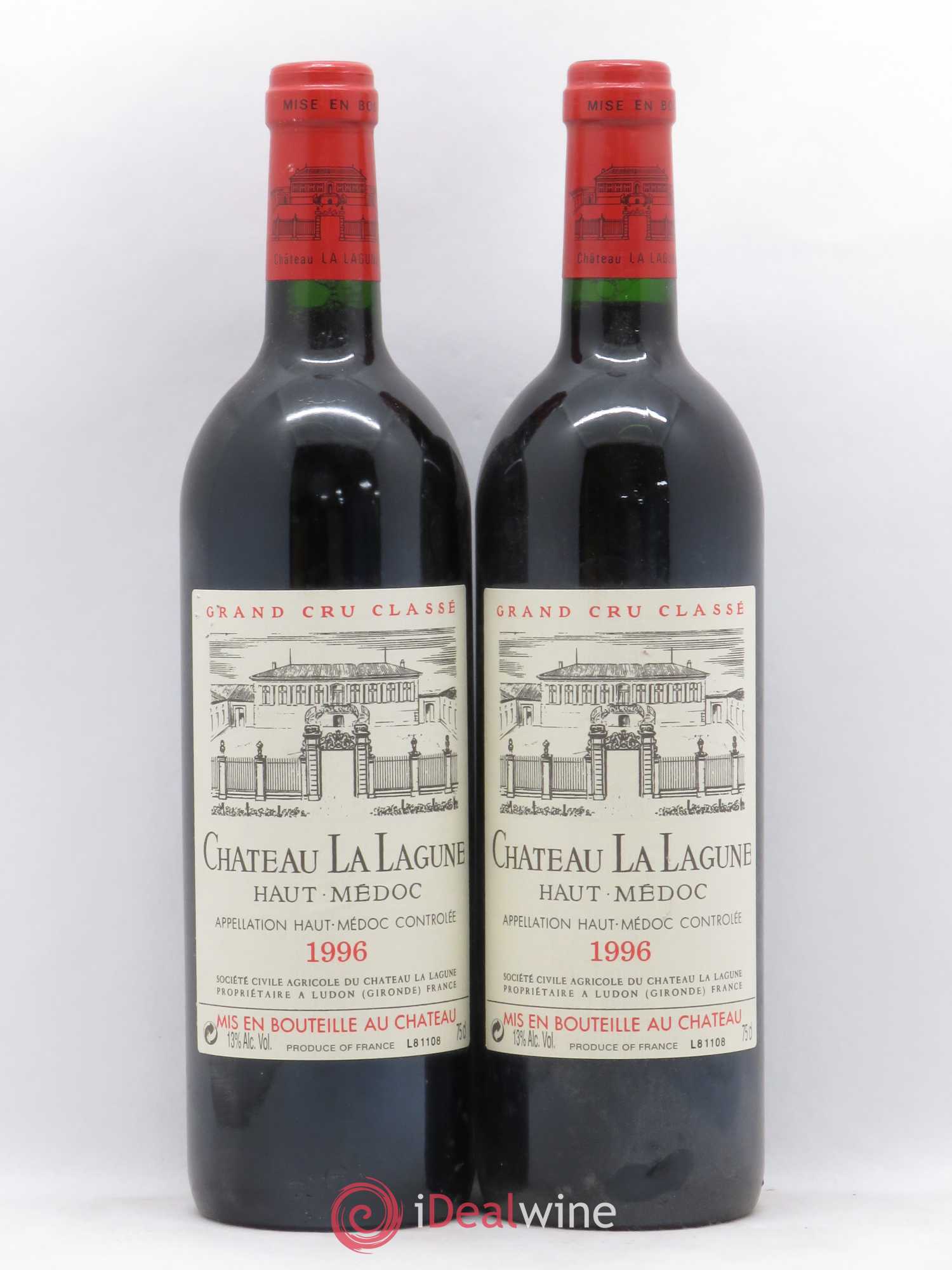 Château la Lagune 3ème Grand Cru Classé 1996 - Lot de 2 bouteilles - 0
