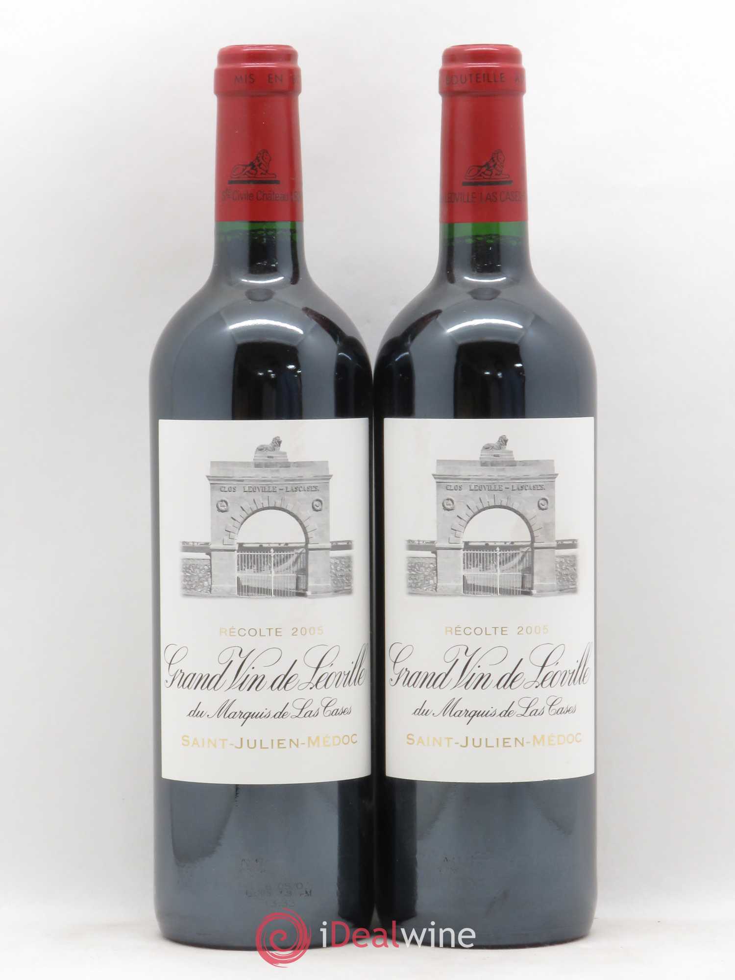 Château Léoville Las Cases 2ème Grand Cru Classé 2005 - Lot de 2 bouteilles - 0