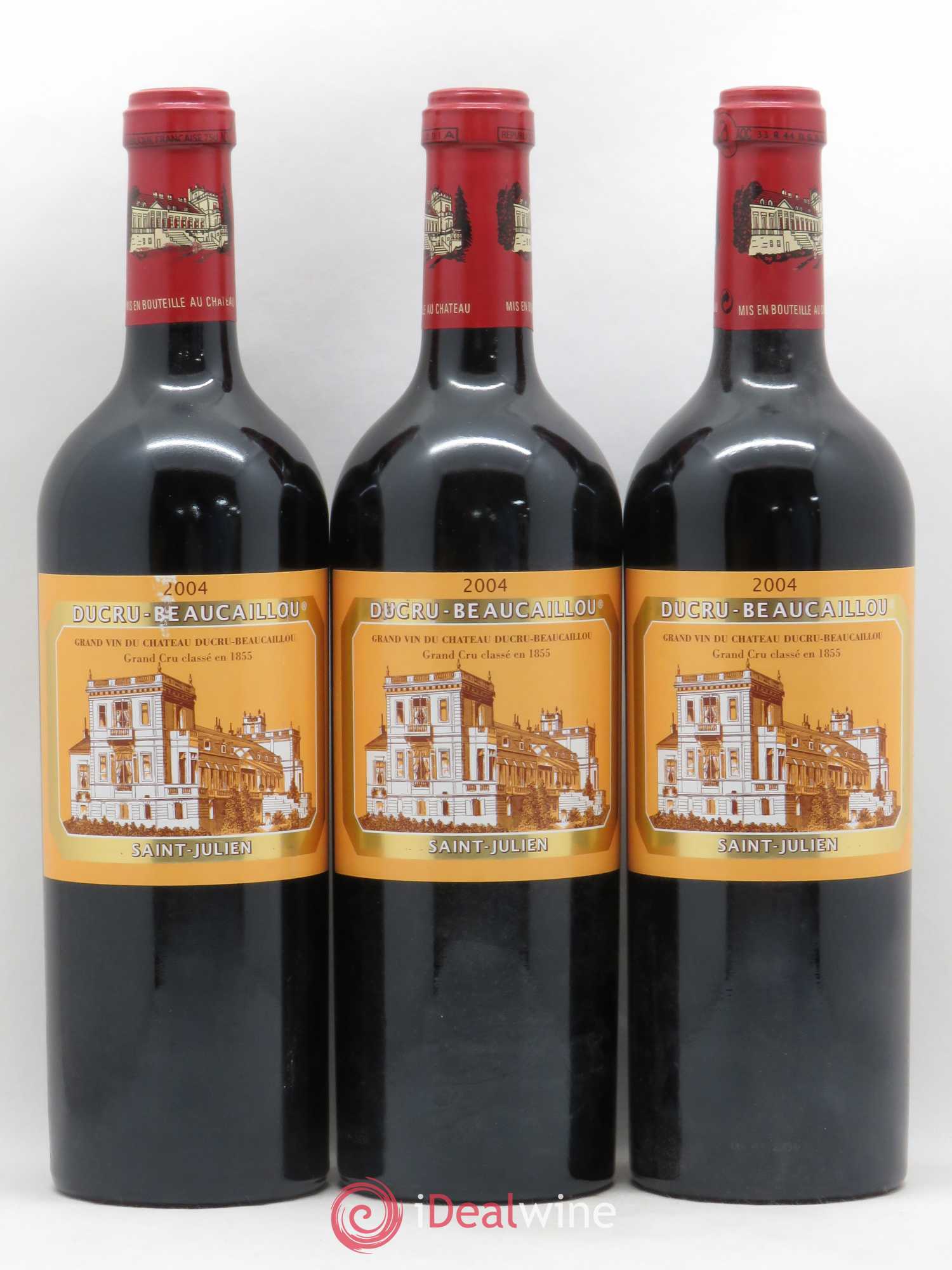 Château Ducru Beaucaillou 2ème Grand Cru Classé 2004 - Lot de 3 bouteilles - 0