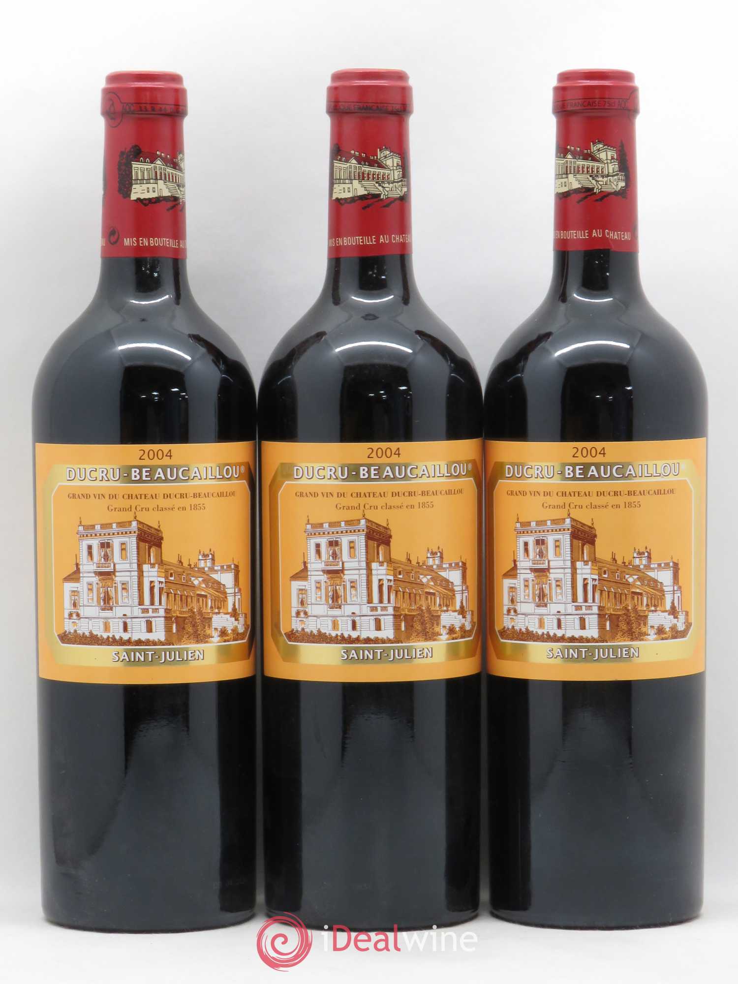 Château Ducru Beaucaillou 2ème Grand Cru Classé 2004 - Lot de 3 bouteilles - 0