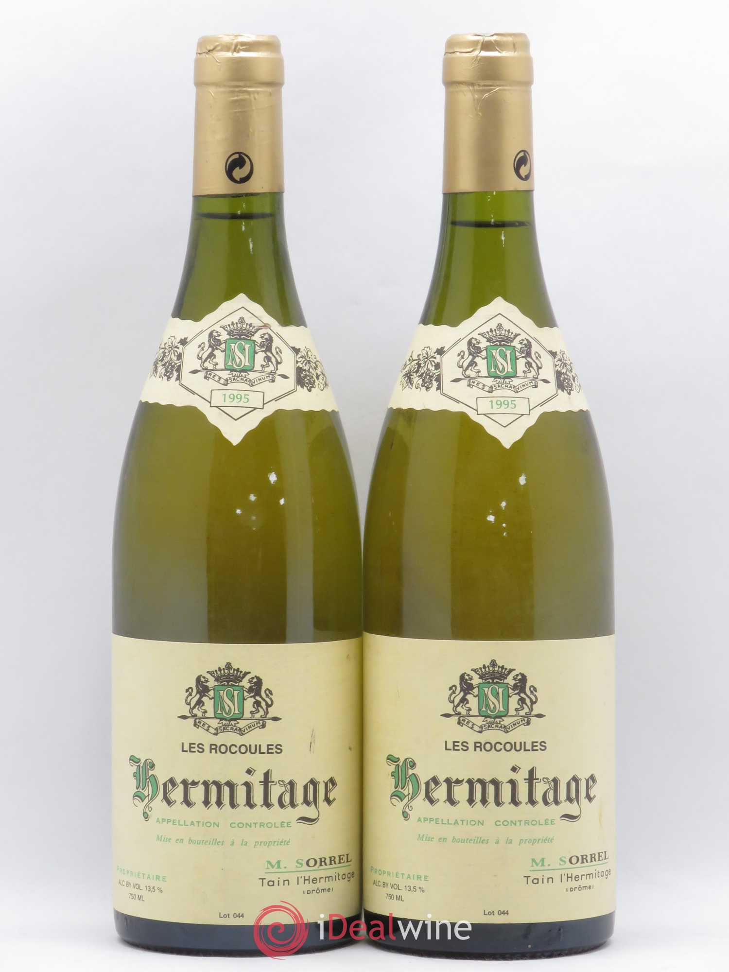 Hermitage Les Rocoules Marc Sorrel 1995 - Lot de 2 bouteilles - 0