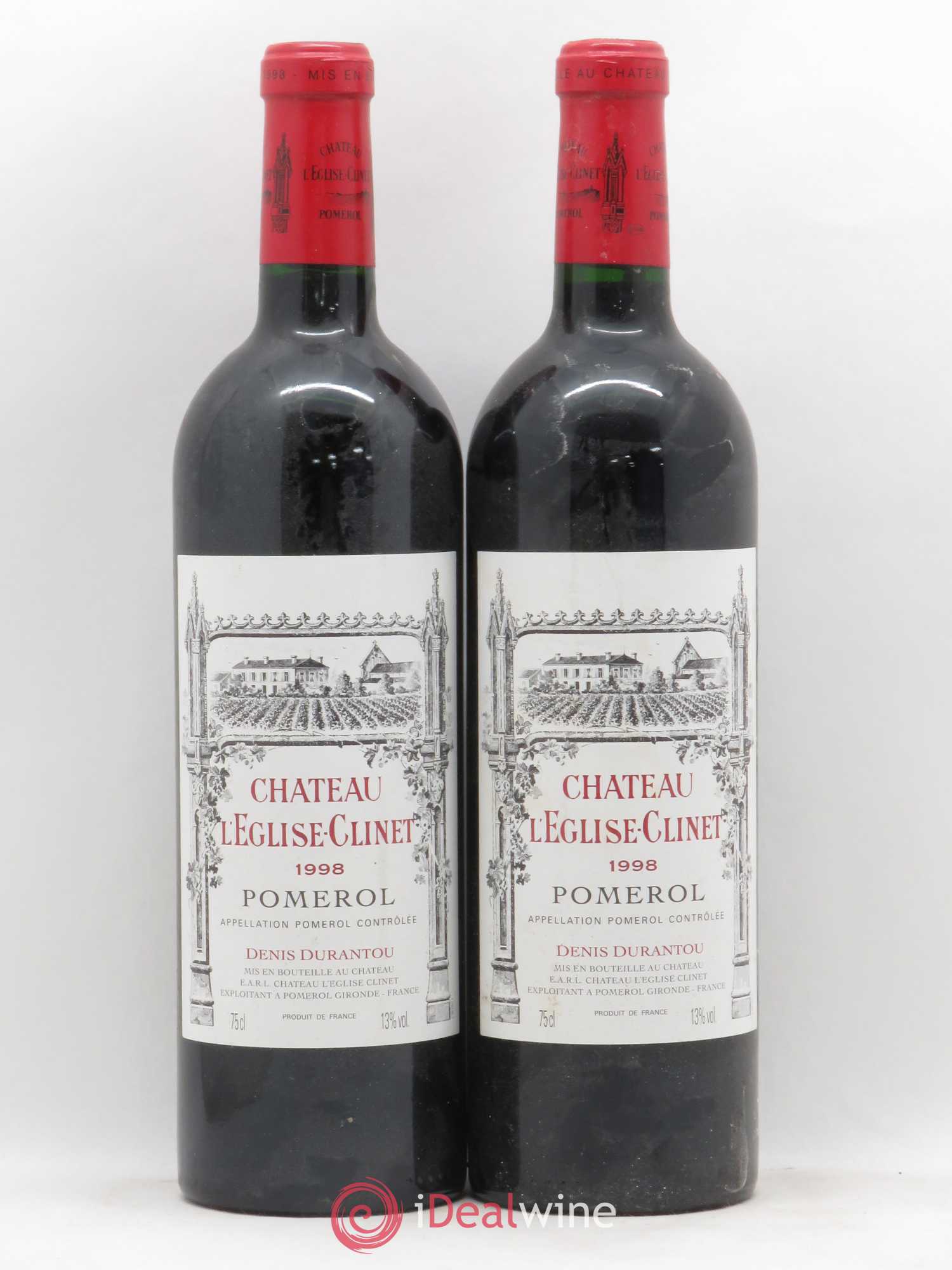 Château l' Église Clinet 1998 - Lot de 2 bouteilles - 0