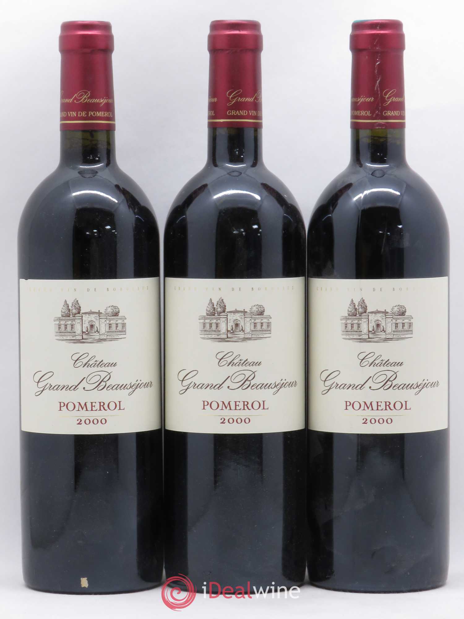 Grand Beauséjour 2000 - Lot de 3 bouteilles - 0